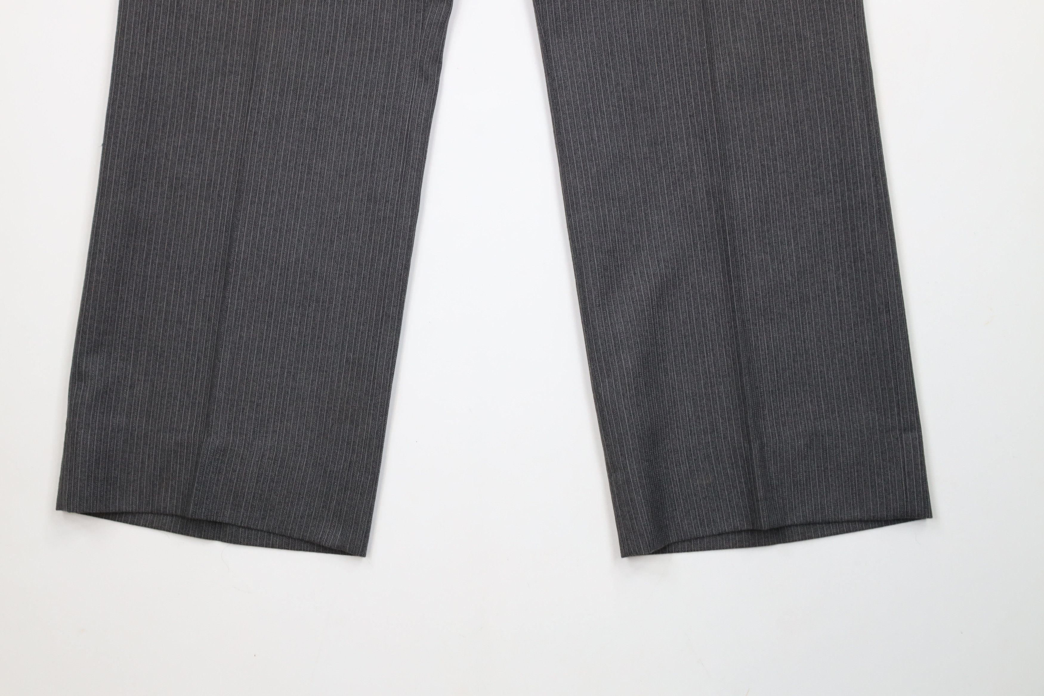 Vintage Vintage 70s Streetwear 3 Piece Wool Pinstriped Wedding Suit Size 44R - 17 Thumbnail