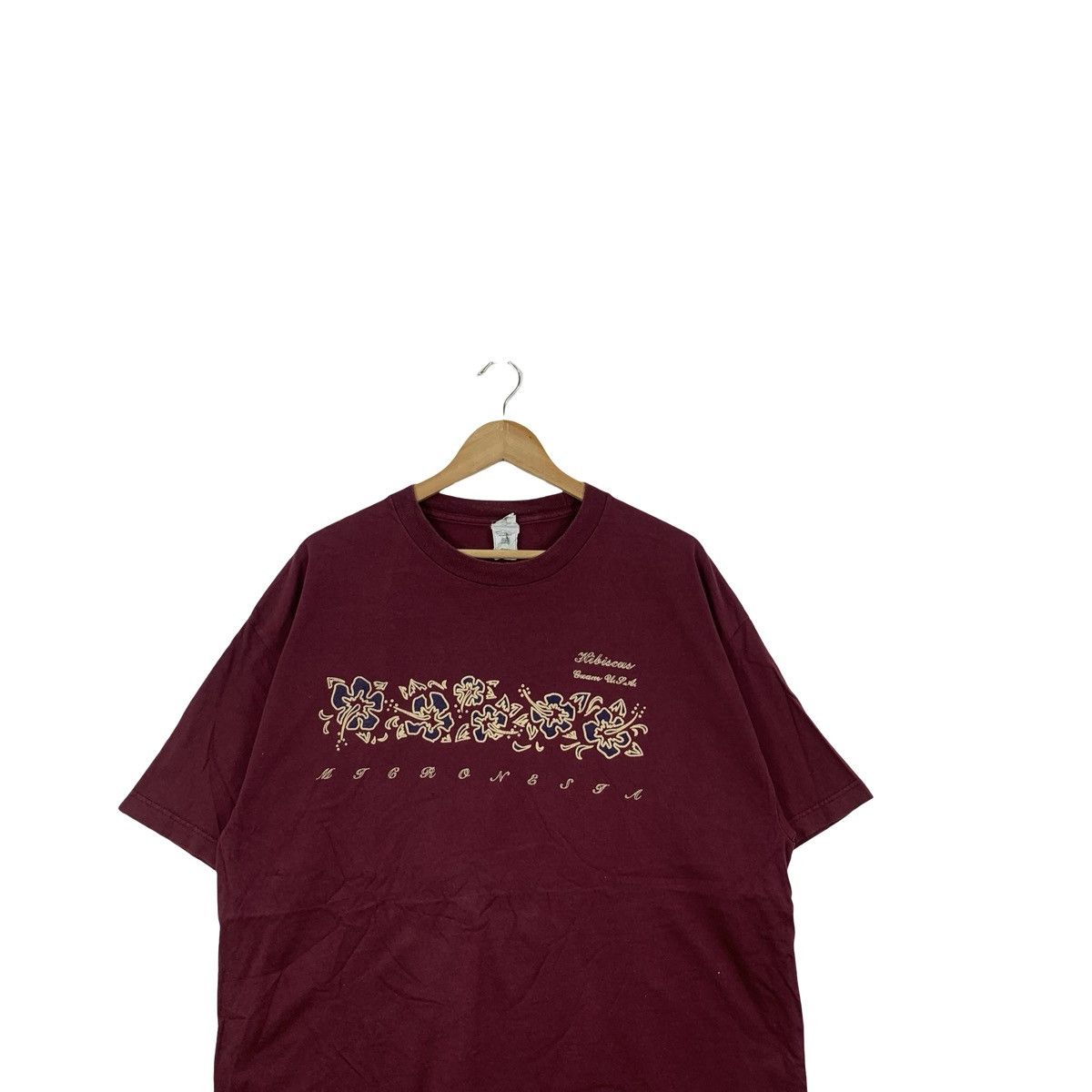 Vintage Vintage Y2K HIBISCUS HAWAII Queen Of The East Tee Shirt Size XL / US 12-14 / IT 48-50 - 2 Thumbnail