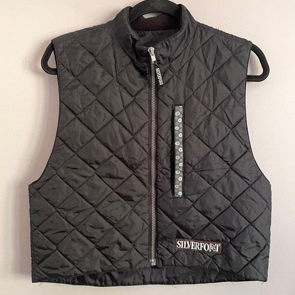 Handmade Silverfoot Black Quilted Vest - handmade in Squamish BC 🇨🇦 Size S / US 4 / IT 40 - 2 Thumbnail
