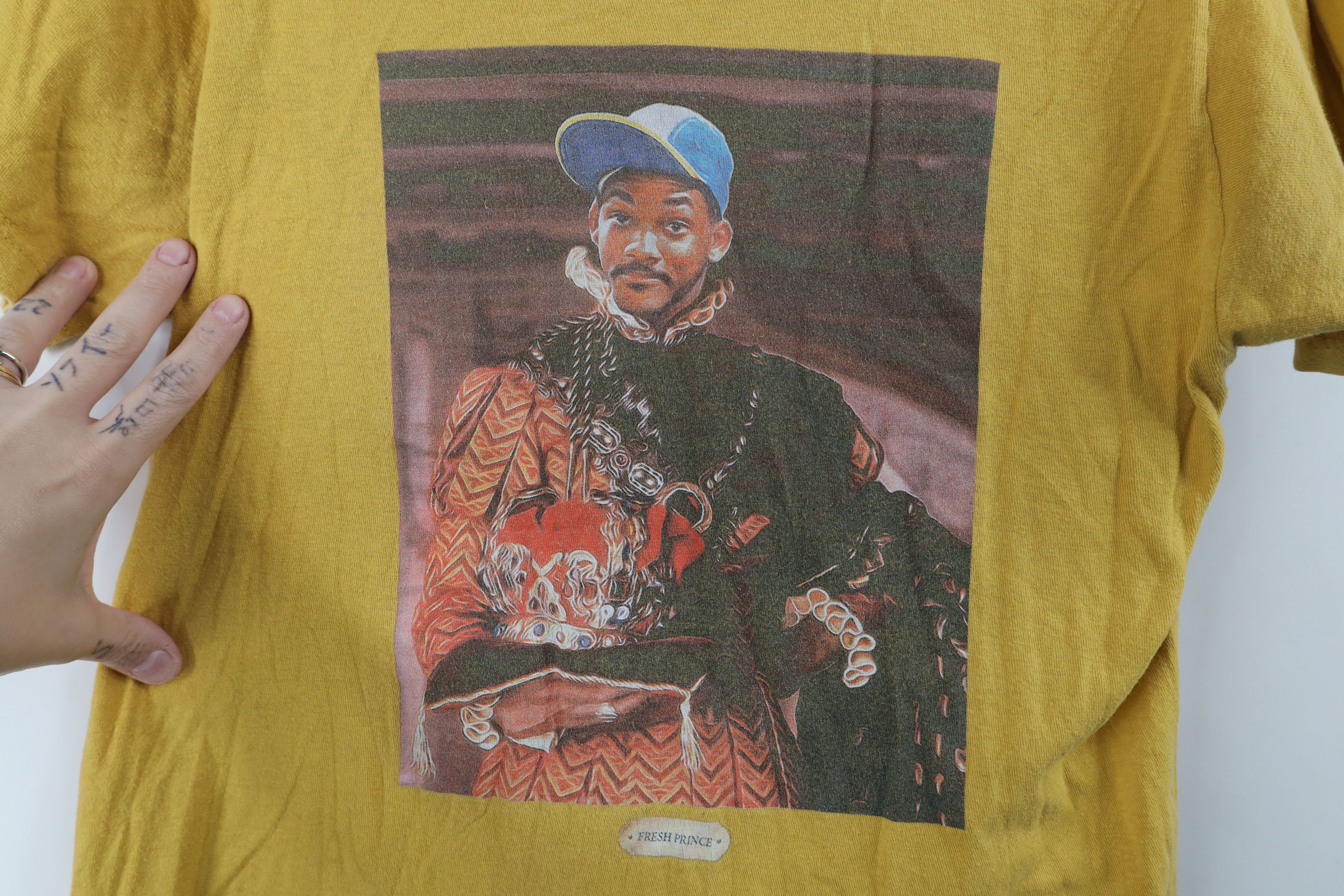 Cross Colours Vintage Y2K Cross Colours Prince of Bel Air T-Shirt Yellow Size US S / EU 44-46 / 1 - 4 Thumbnail