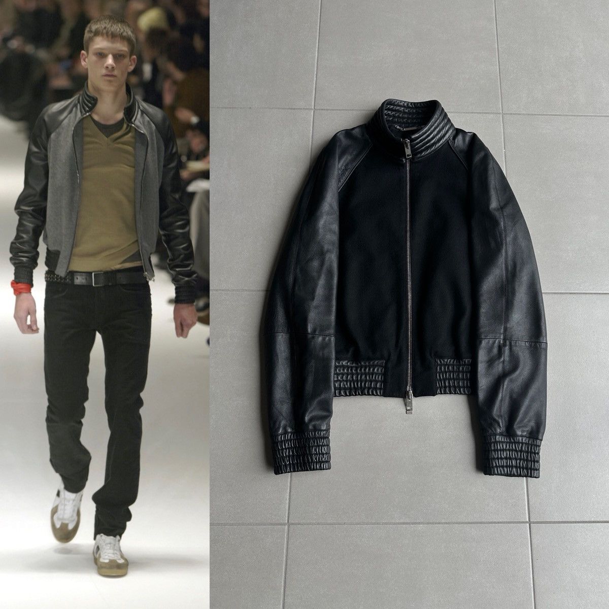 Dior SZ 48 AW06 Dior Homme A2 leather jacket Hedi Slimane era