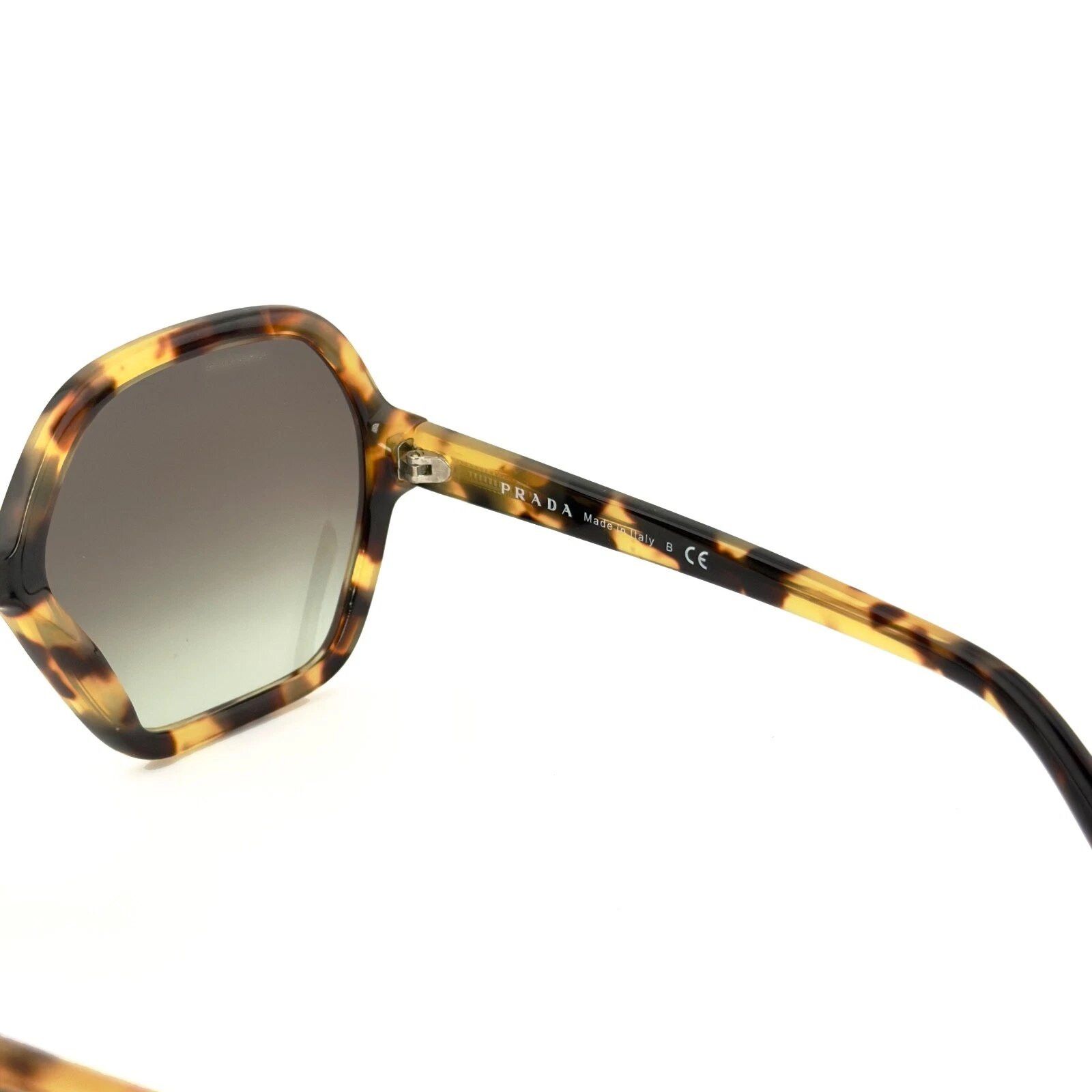 Prada PRADA SOFT POP 06S Geometric Sunglasses Brown Havana SPR06S Size ONE SIZE - 5 Thumbnail