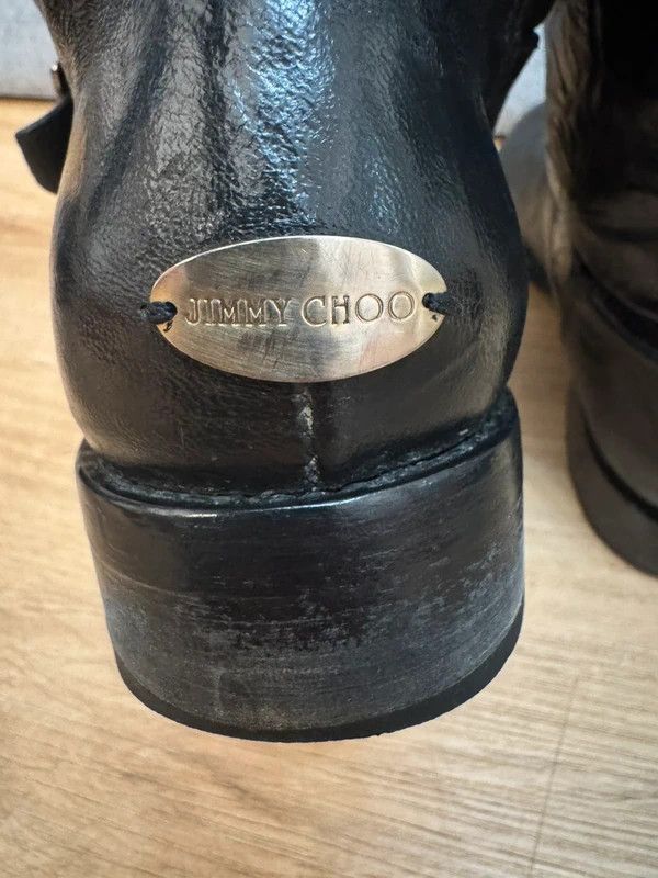 Jimmy Choo Jimmy Choo London Yule Grained Fur Leather Biker Boots 39 Size US 9 / IT 39 - 13 Thumbnail