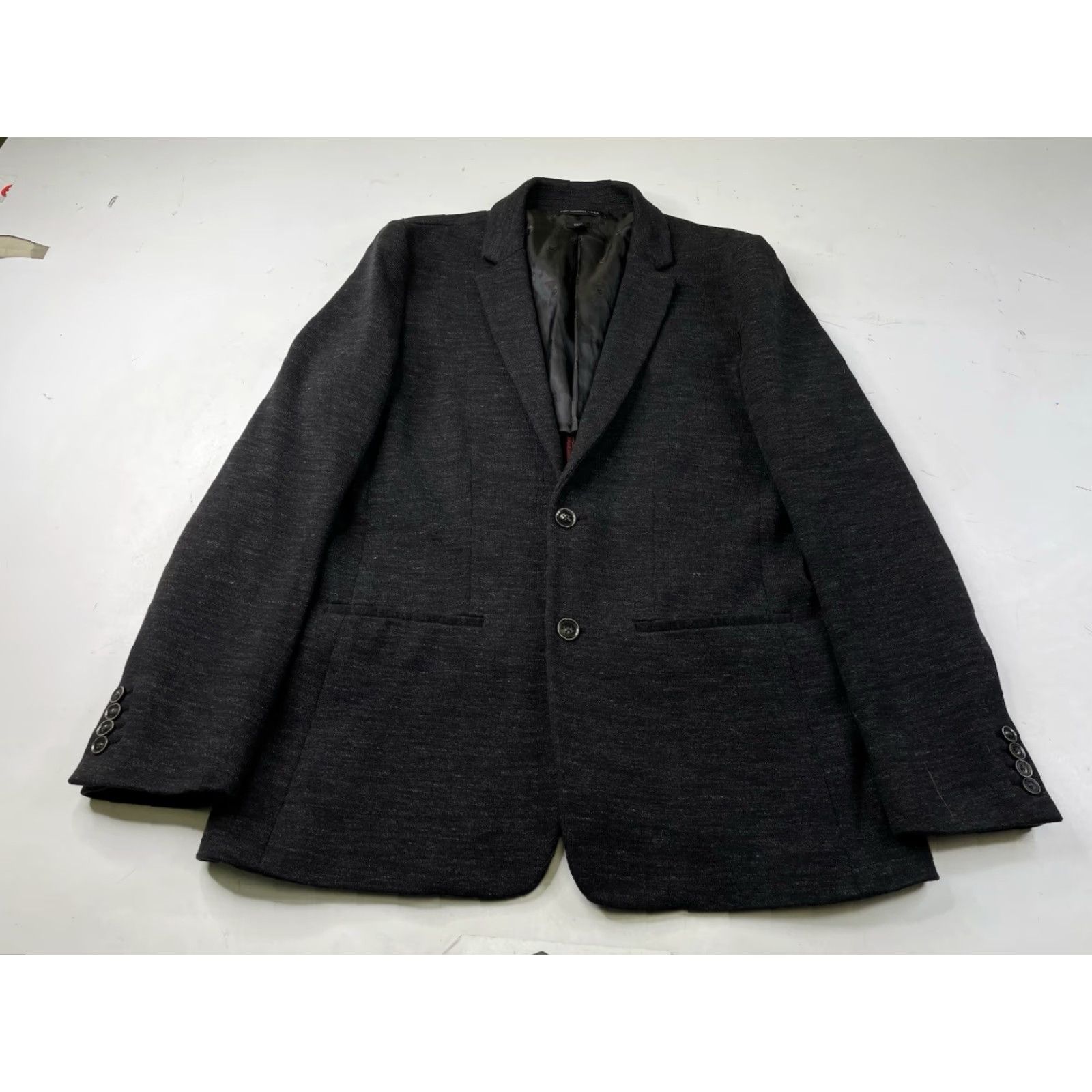John Varvatos John Varvatos Star USA Blazer Jacket Mens L Gray Two Button Single-Breasted Notch Lapel Size 42R - 2 Thumbnail