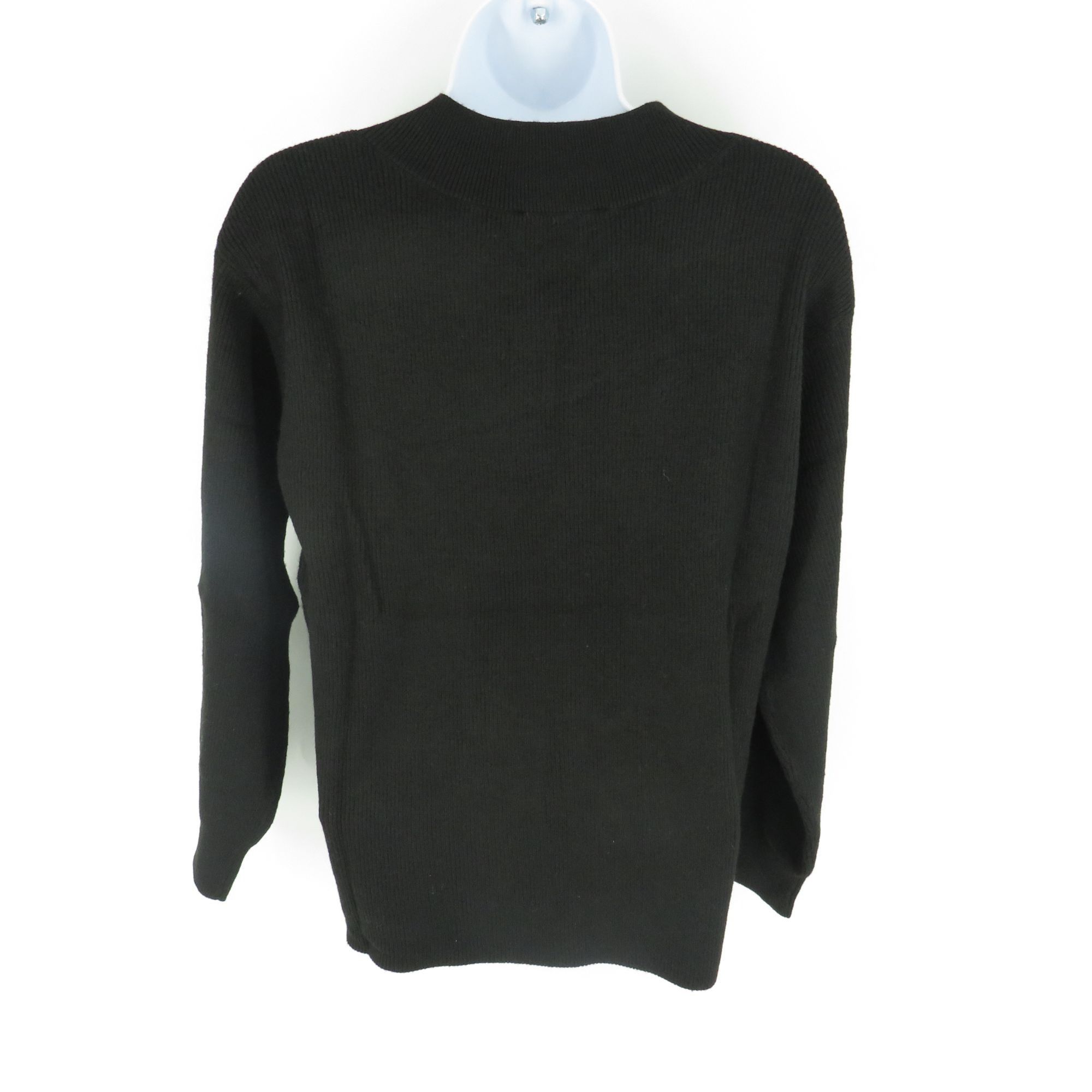 Nine West Nine West Women's XL Black V-Neck Sweater Ribbed Knit NWT $4 Size XL / US 12-14 / IT 48-50 - 6 Thumbnail