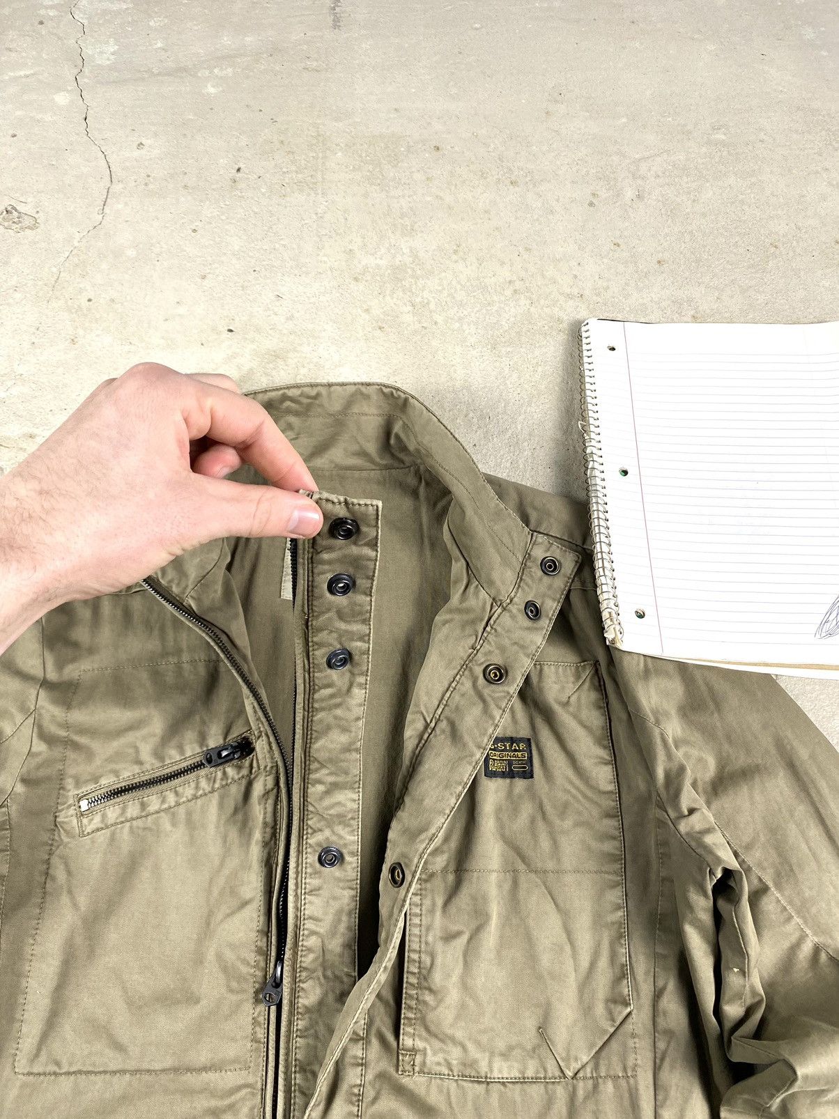 G-Star Vintage 90's G-Star Raw Jacket Military Pocket Archival Size US L / EU 52-54 / 3 - 10 Thumbnail