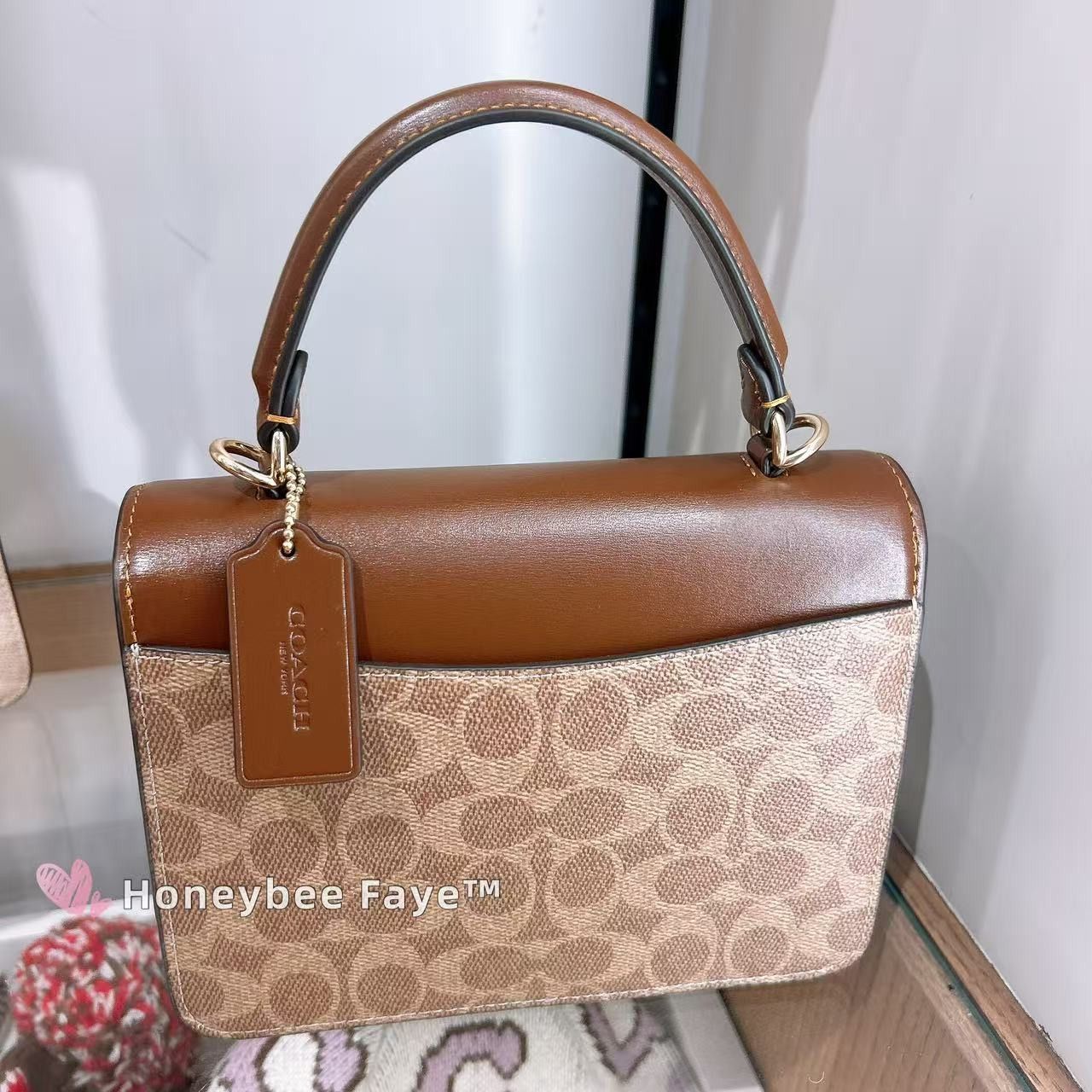 Coach Courtney Top Handle Bag In Signature Canvas CCE22 Size ONE SIZE - 4 Thumbnail