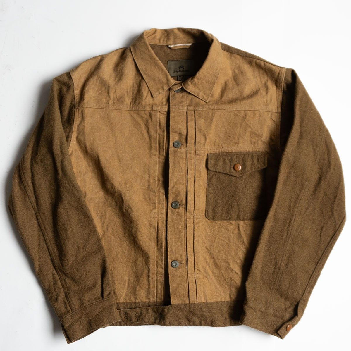 Nigel Cabourn NIGEL CABOURN Wool Mix Brown Denim Jacket Size XXL Size US XXL / EU 58 / 5 - 1 Thumbnail