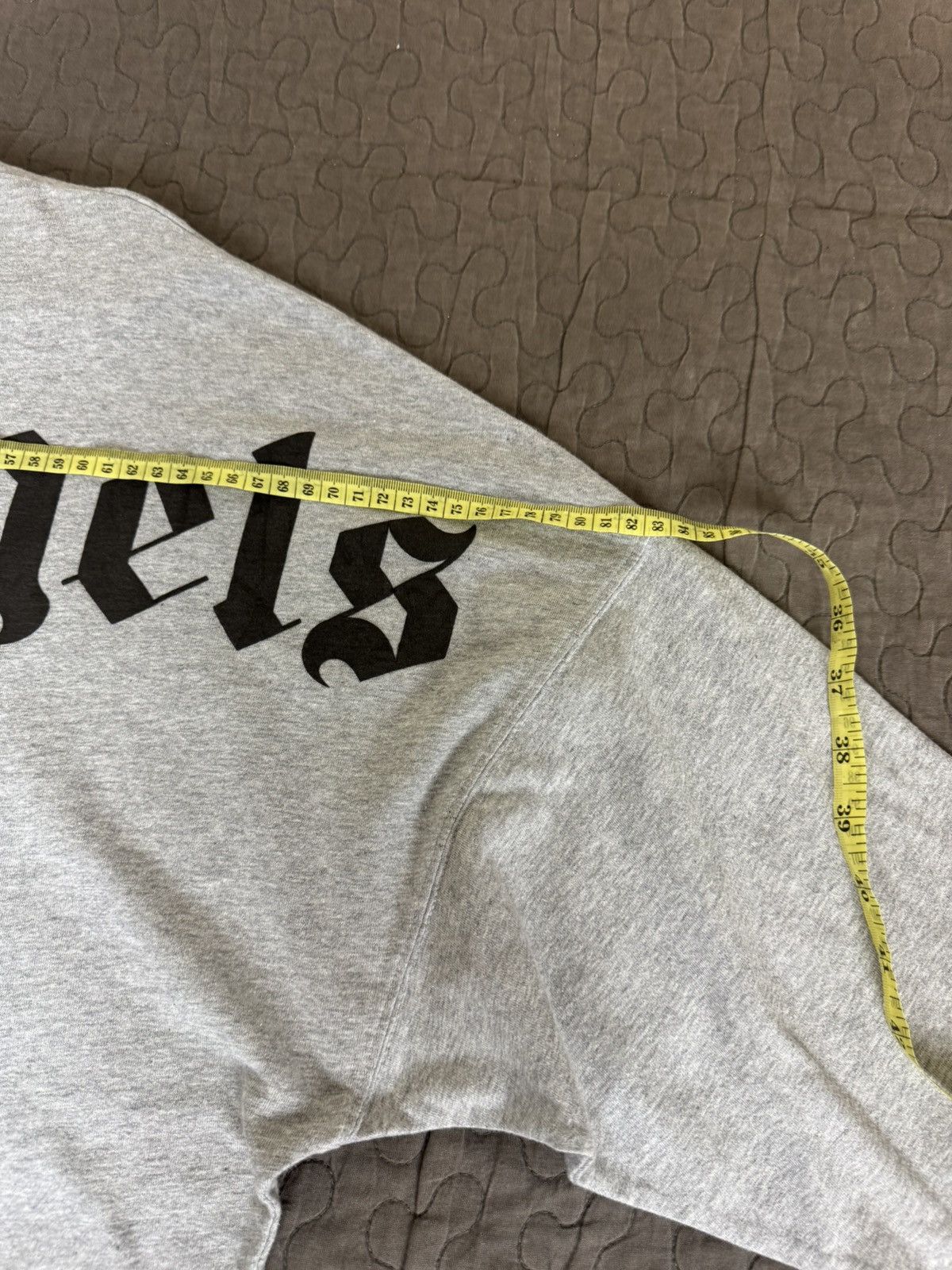 Palm Angels Palm Angels Women’s Gray Drop Shoulder Long Sleeve T-shirt Size S / US 4 / IT 40 - 24 Thumbnail