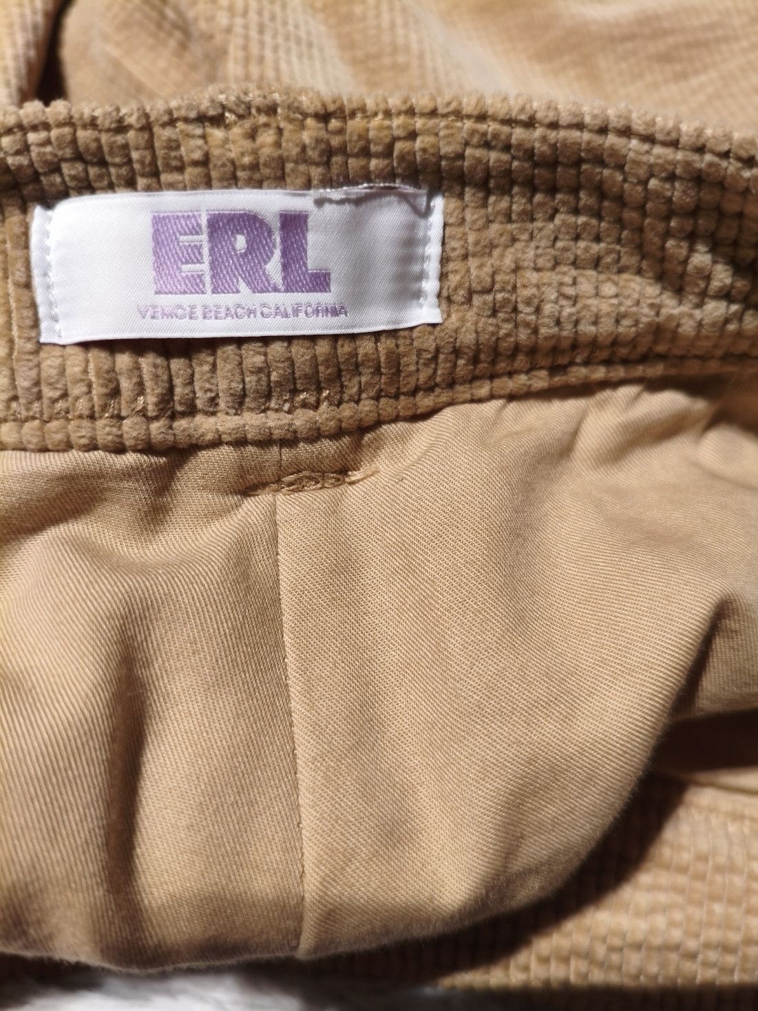 ERL ERL Corduroy Beige Shorts Size US 32 / EU 48 - 4 Thumbnail