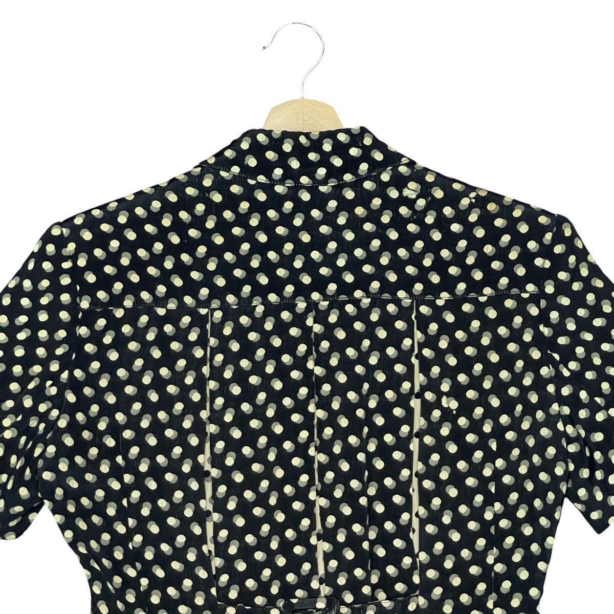 Vintage 80s Lolita Lempicka Paris Polka Dot Fitted Blazer Jacket Size M / US 6-8 / IT 42-44 - 13 Thumbnail