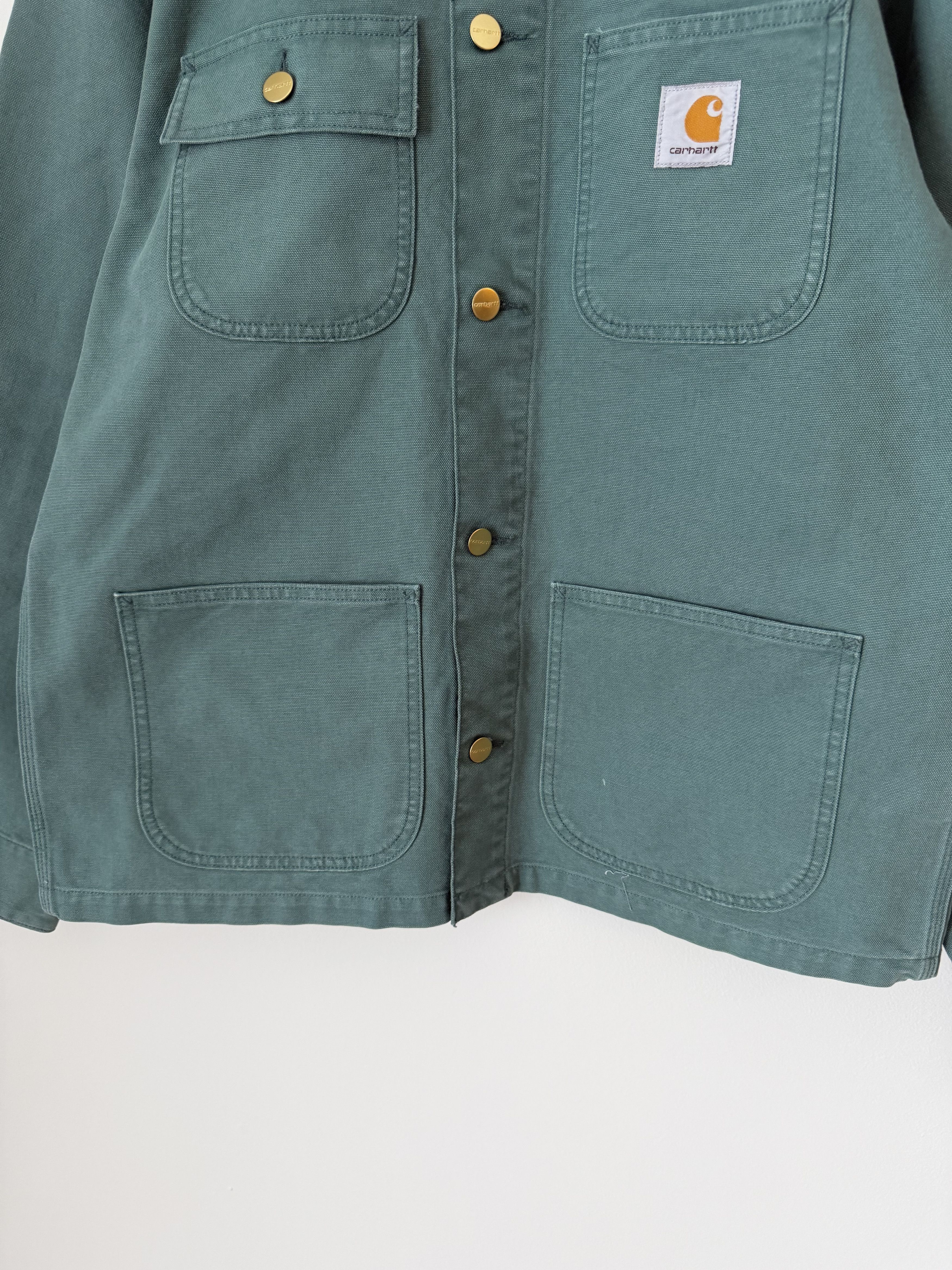 Carhartt Wip Carhartt WIP Michigan Coat in Silver Pine Green Stone Canvas Size US XL / EU 56 / 4 - 3 Thumbnail