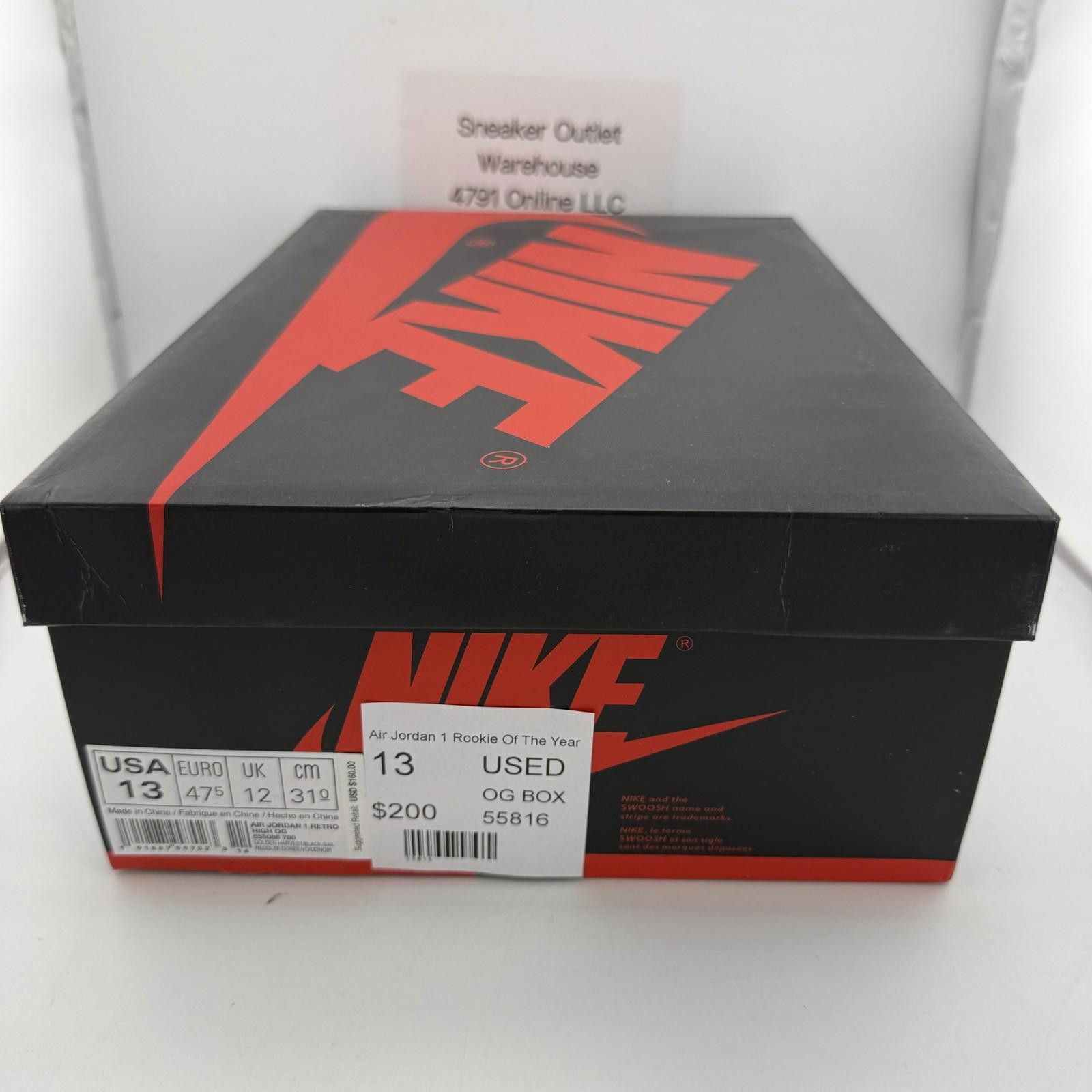 Nike og Nike Air Jordan 1 Rookie Of The Year US 13 Used OG Size US 13 / EU 46 - 7 Thumbnail