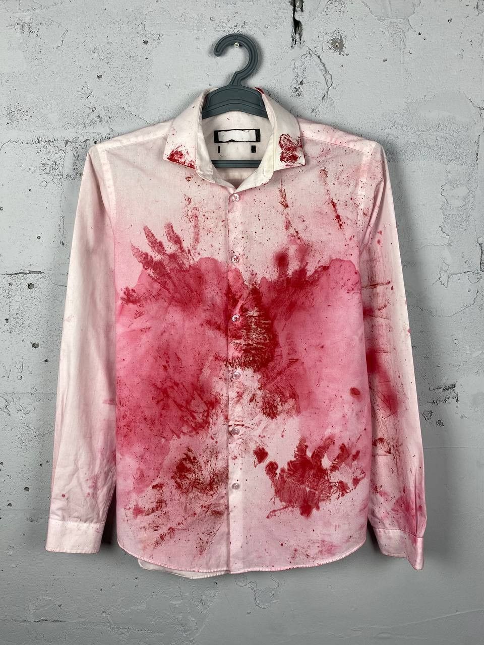 Handmade × Japanese Brand Avant Garde CDG Style Handmade Blood Shirt Size US M / EU 48-50 / 2 - 1 Thumbnail
