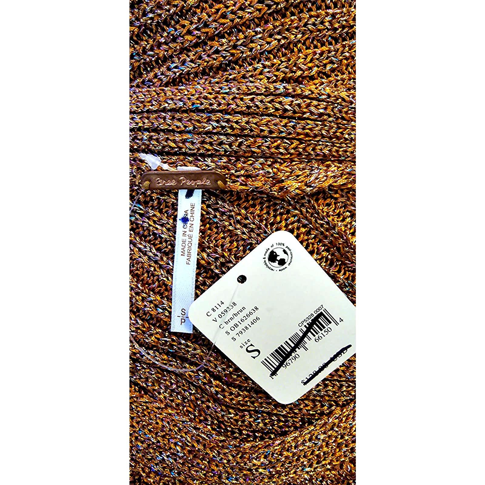 Free People New Free People Logan Ribbed Knit Sweater $128 SMALL Brown Size S / US 4 / IT 40 - 7 Thumbnail