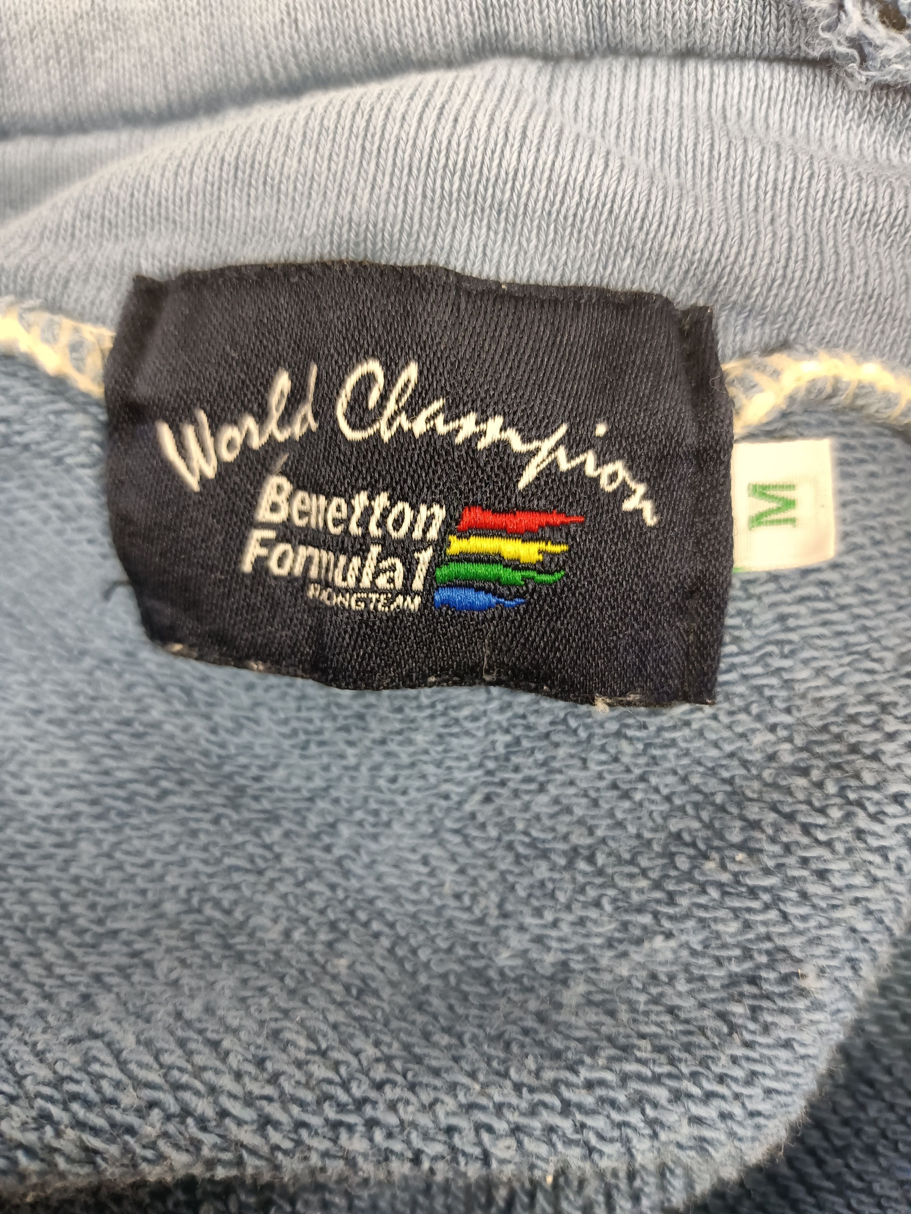 Benetton distressed sweatshirt benetton formula 1 racing team Size US M / EU 48-50 / 2 - 2 Thumbnail
