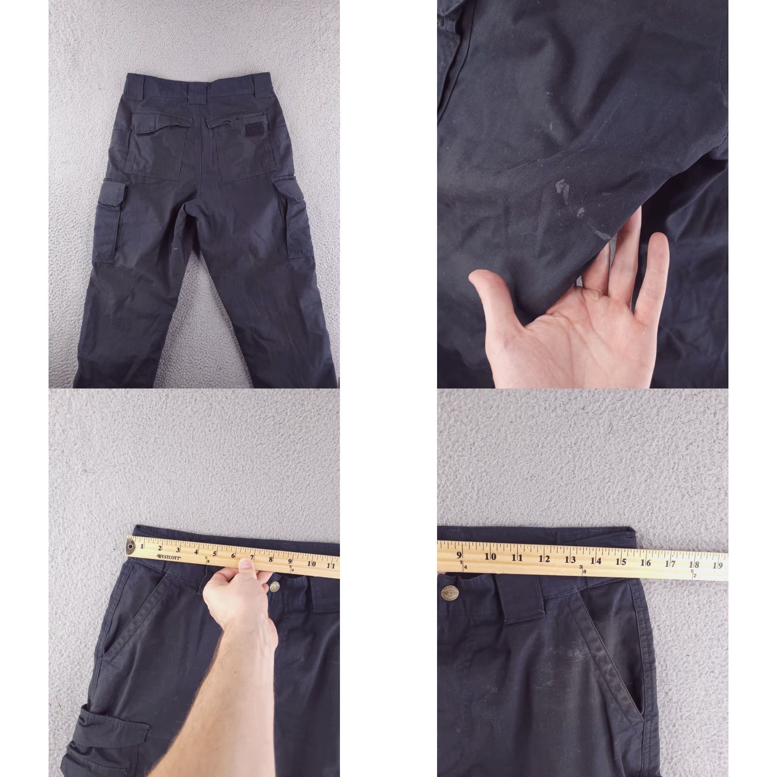Vintage Tru-Spec Pants Mens 30x31 Black Cargo Ripstop Distressed Grunge Pants Mens 30 Black Cargo Ripstop Distressed Grunge Size US 30 / EU 46 - 8 Thumbnail