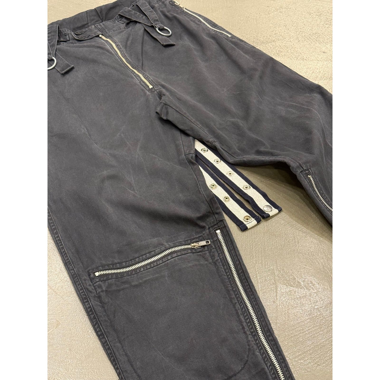Giorgio Armani 1990s Armani suspenders braces zipper pants Size US 32 / EU 48 - 5 Thumbnail