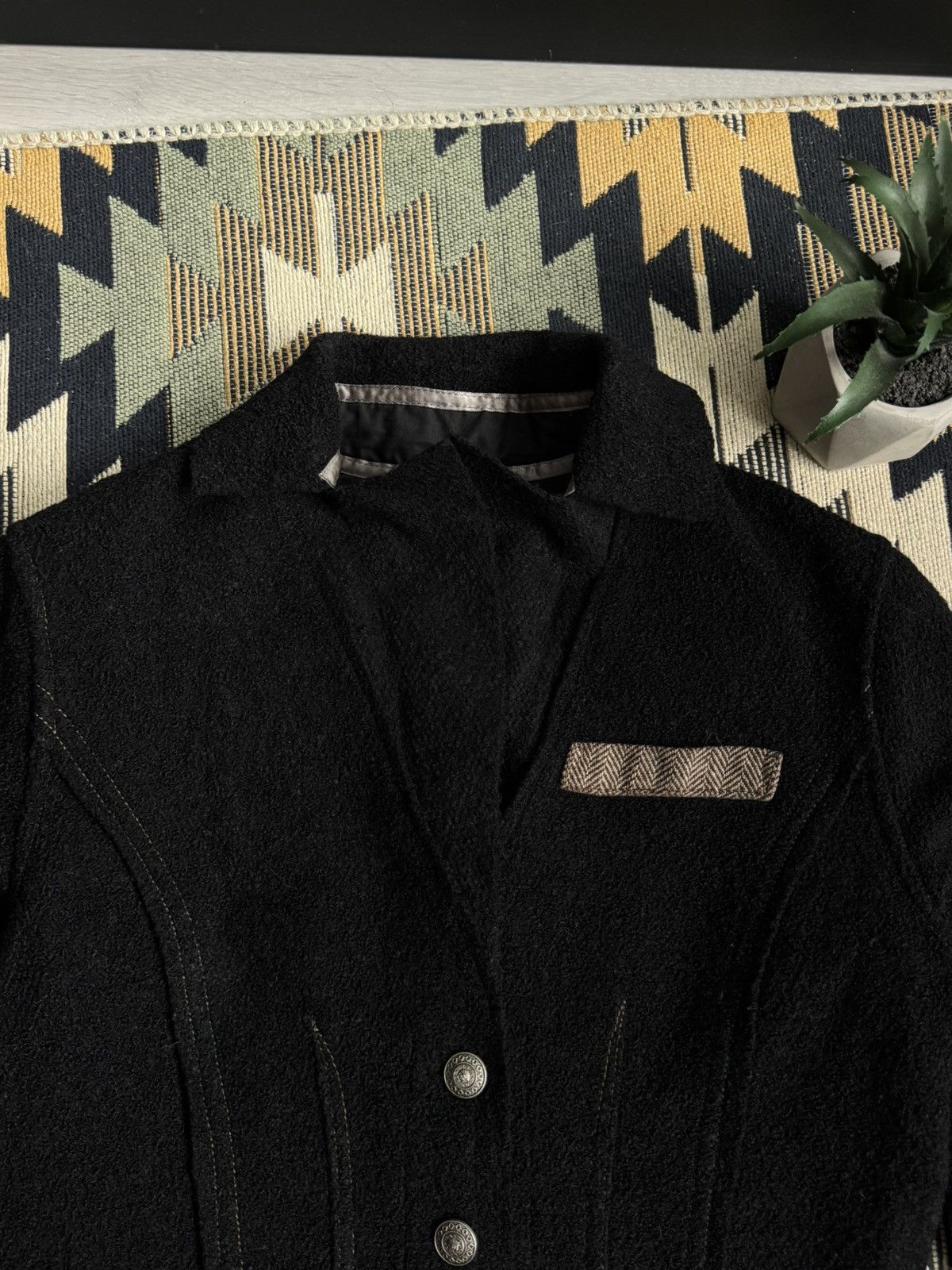Versace Jeans Couture Vintage Versace Jeans Couture Avant-Garde Wool Blazer Size L / US 10 / IT 46 - 6 Thumbnail