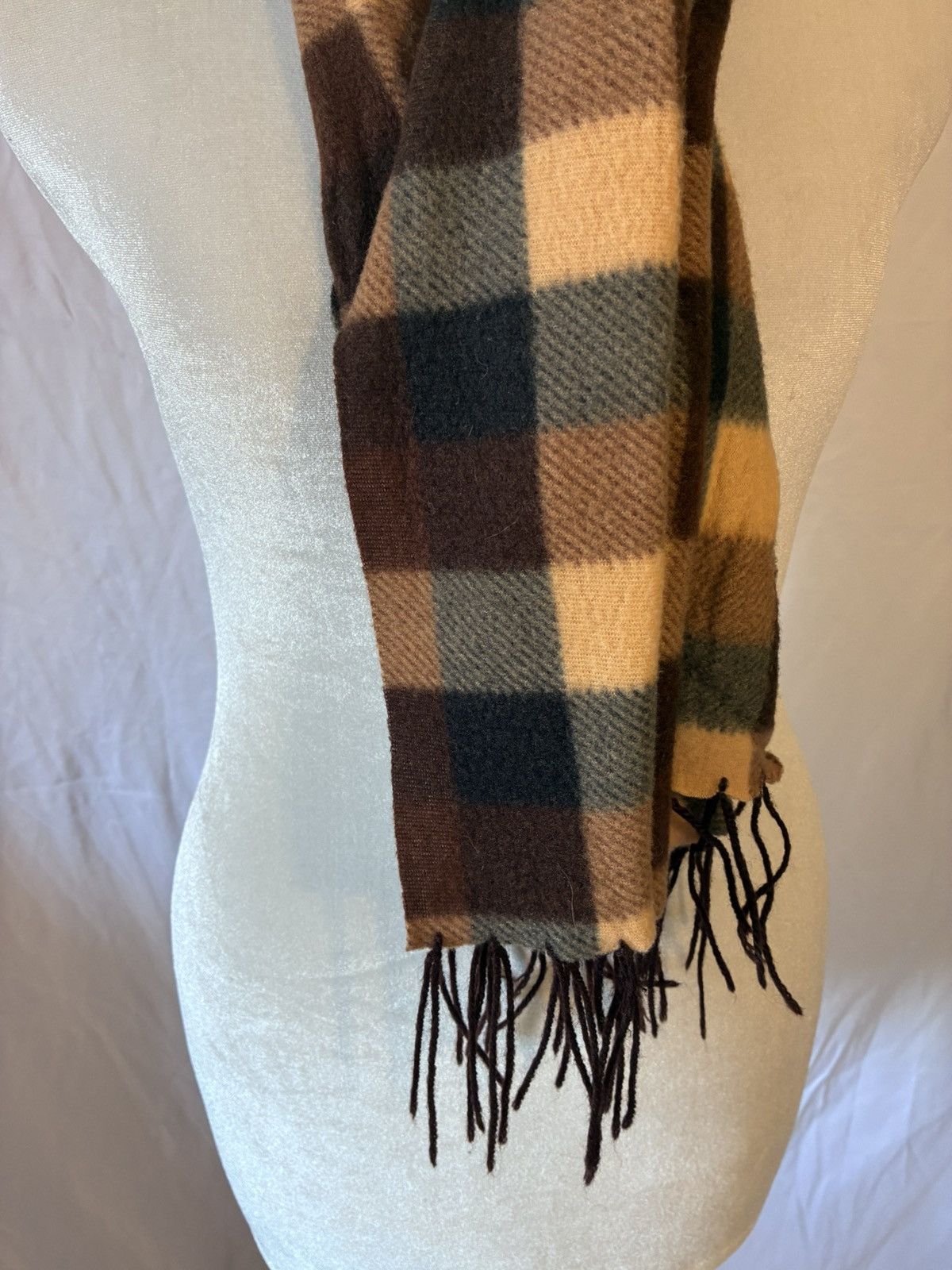 Other Chunky Tattersall Checker Tassle Scarf Size ONE SIZE - 2 Thumbnail
