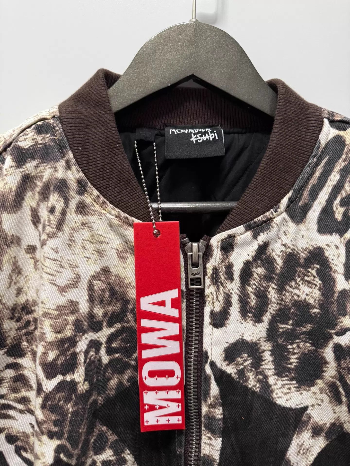 Mowalola mowalola x ksubi NY logo leopard print bomber XL/XXL new Size US XL / EU 56 / 4 - 6 Thumbnail