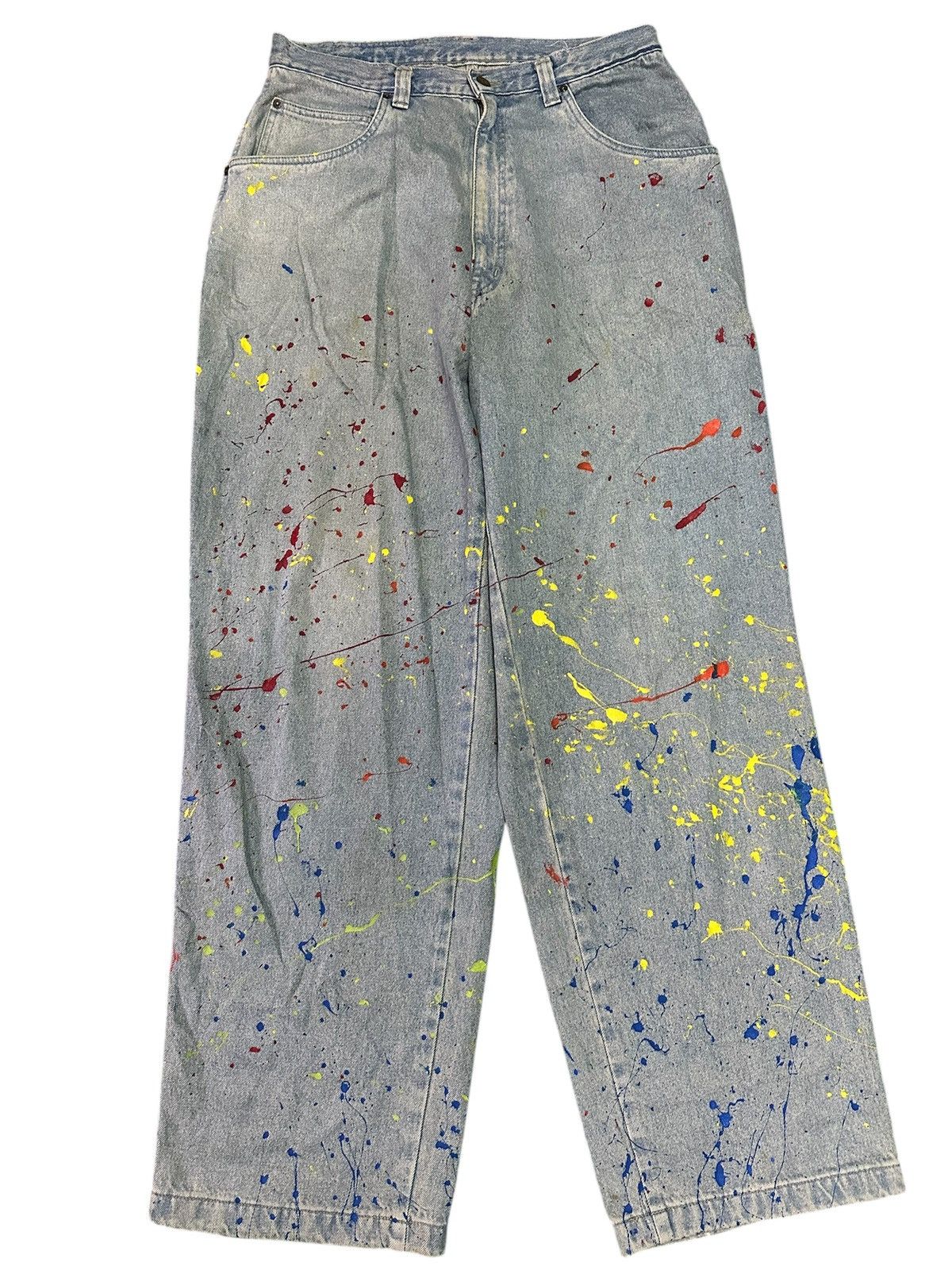 JNCO Busy boys baggy art paint . Size US 34 / EU 50 - 1 Thumbnail
