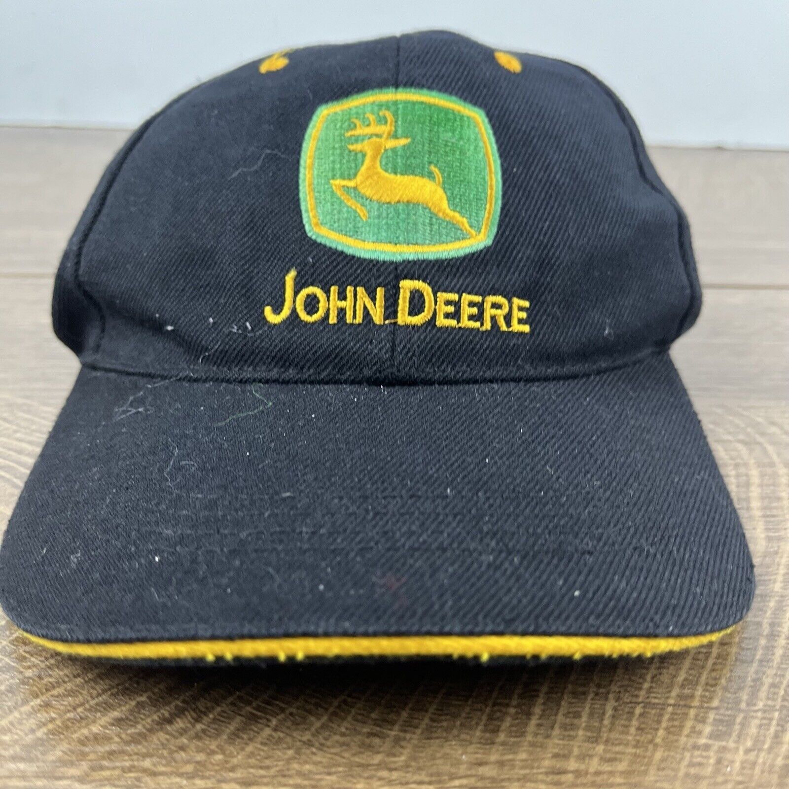 John Deere John Deere Black Hat JD John Deere Black Cap Hat Adjustable Size ONE SIZE - 5 Thumbnail