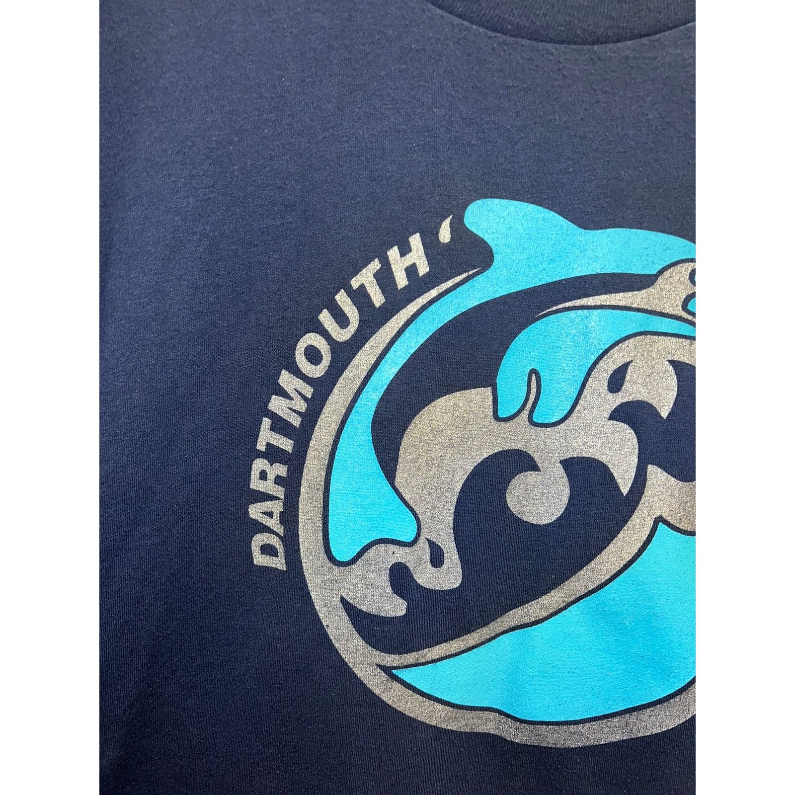 Vintage Vintage Dartmouth Shirt Dolphins Dolphin Blue Graphic Tee 2X Size US XL / EU 56 / 4 - 3 Thumbnail