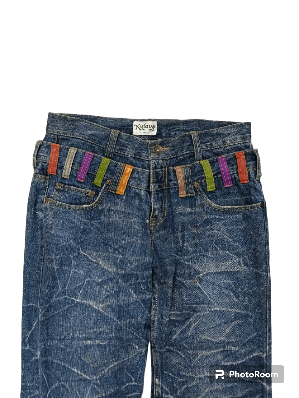 Japanese Brand SICK DOUBLE WAIST NYLAUS Size US 32 / EU 48 - 3 Thumbnail