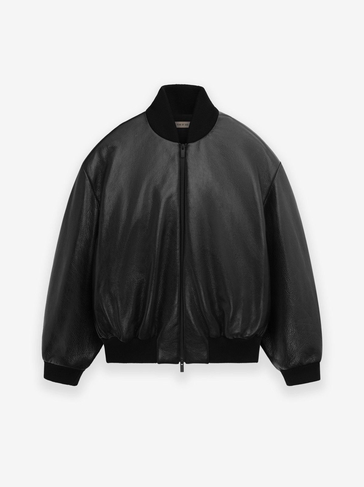 Fear of God Fear of god 8th Striped Full-Grain Leather Bomber Jacket Size US M / EU 48-50 / 2 - 2 Thumbnail