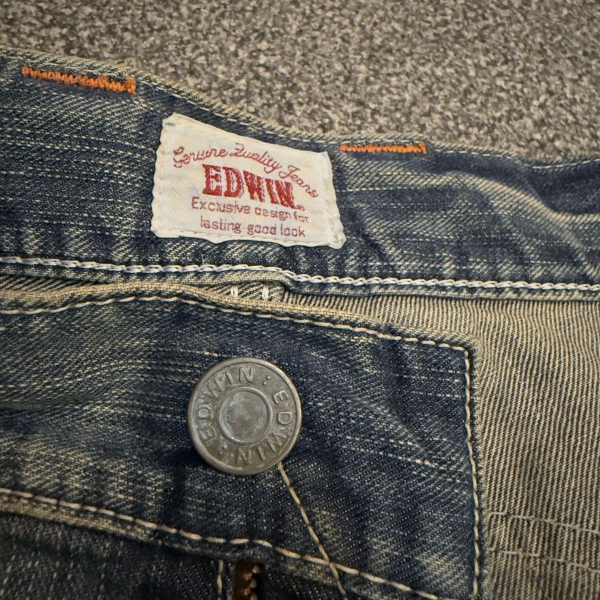If Six Was Nine 🔥🇯🇵 Japanese 90s Edwin XV Rusty Clawmark Denim Size US 34 / EU 50 - 13 Thumbnail
