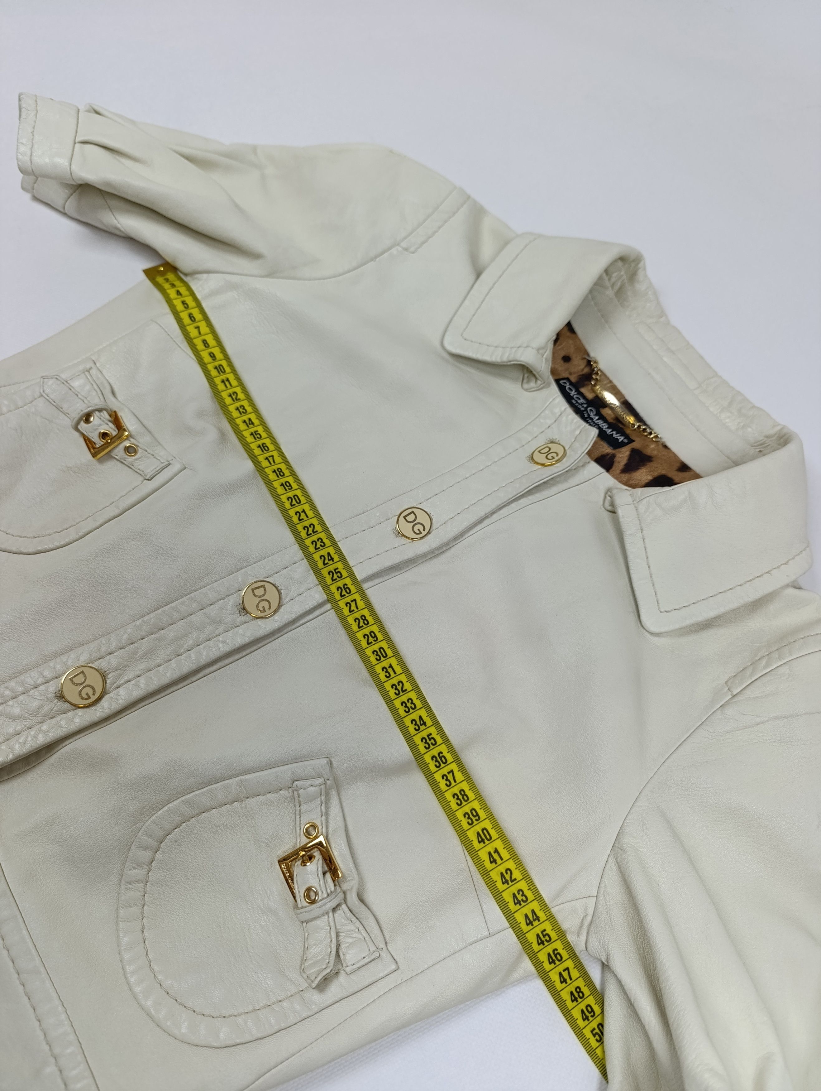 Dolce & Gabbana Dolce & Gabbana Cropped Sheepskin Leather Jacket Size M / US 6-8 / IT 42-44 - 21 Thumbnail