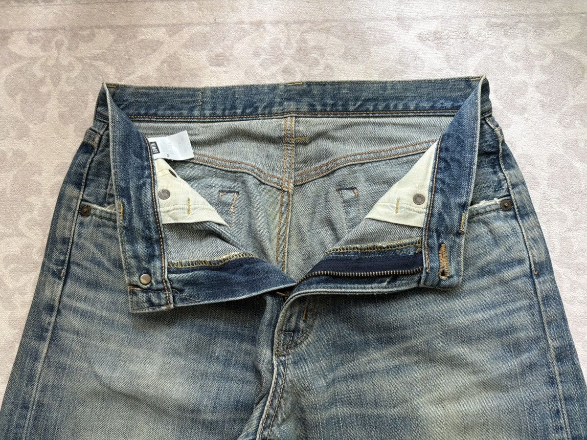 Edwin Edwin 505X Selvedge Orange Tab Distressed Denim Jeans Size US 31 - 16 Thumbnail