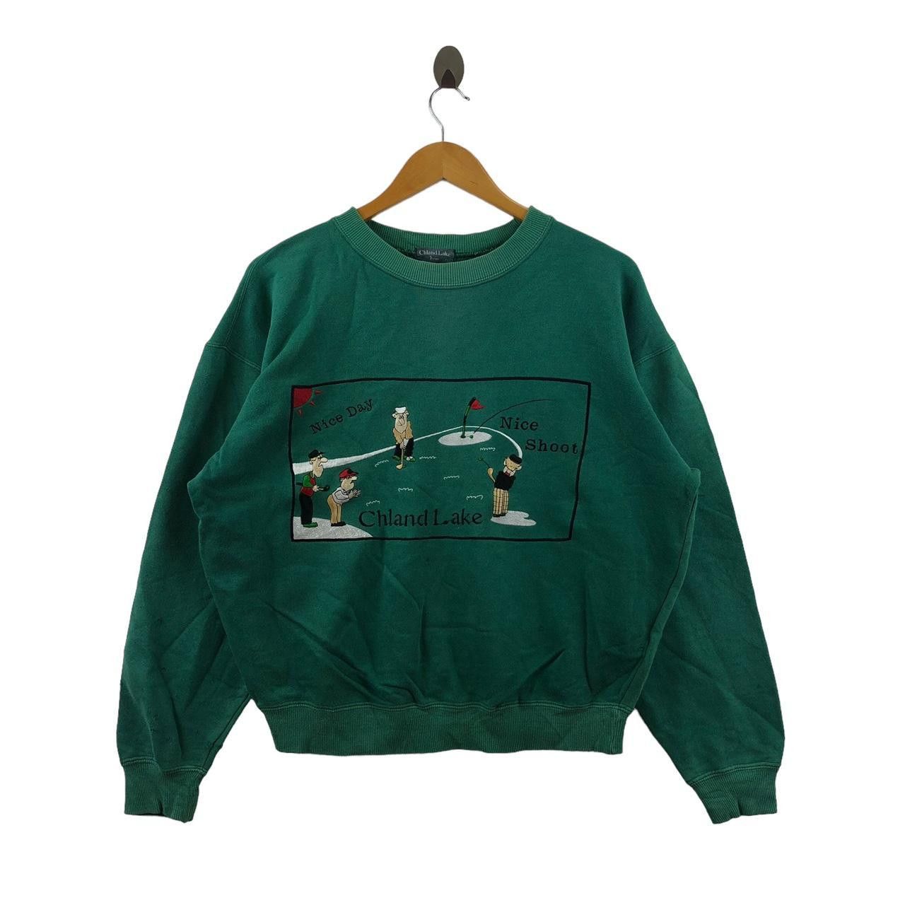 Vintage Vintage 90’ CHLAND LAKE GOLF Comic Strip Cartoon Sweatshirt Size L / US 10 / IT 46 - 1 Thumbnail