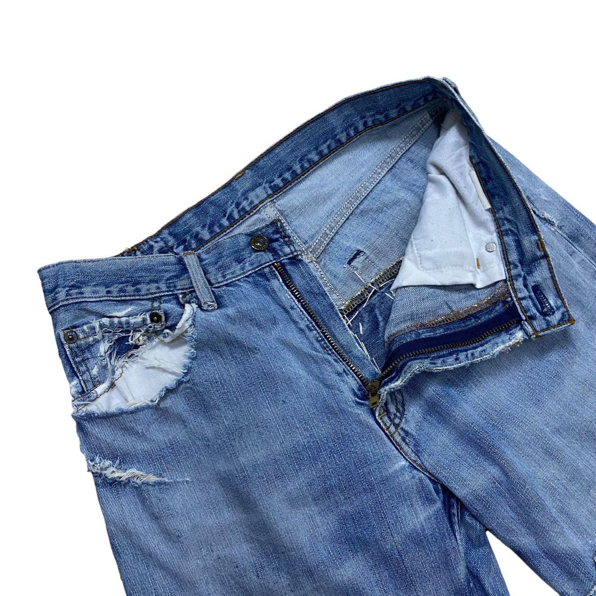 Levi's LEVIS 502 DISTRESSED CUSTOM MADE Size US 30 / EU 46 - 5 Thumbnail