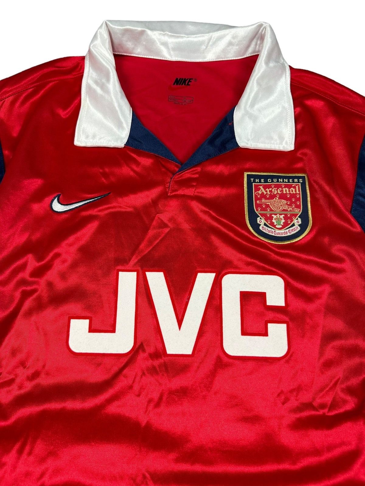 Nike Arsenal Bergkamp Vintage Jersey Size US XL / EU 56 / 4 - 3 Thumbnail