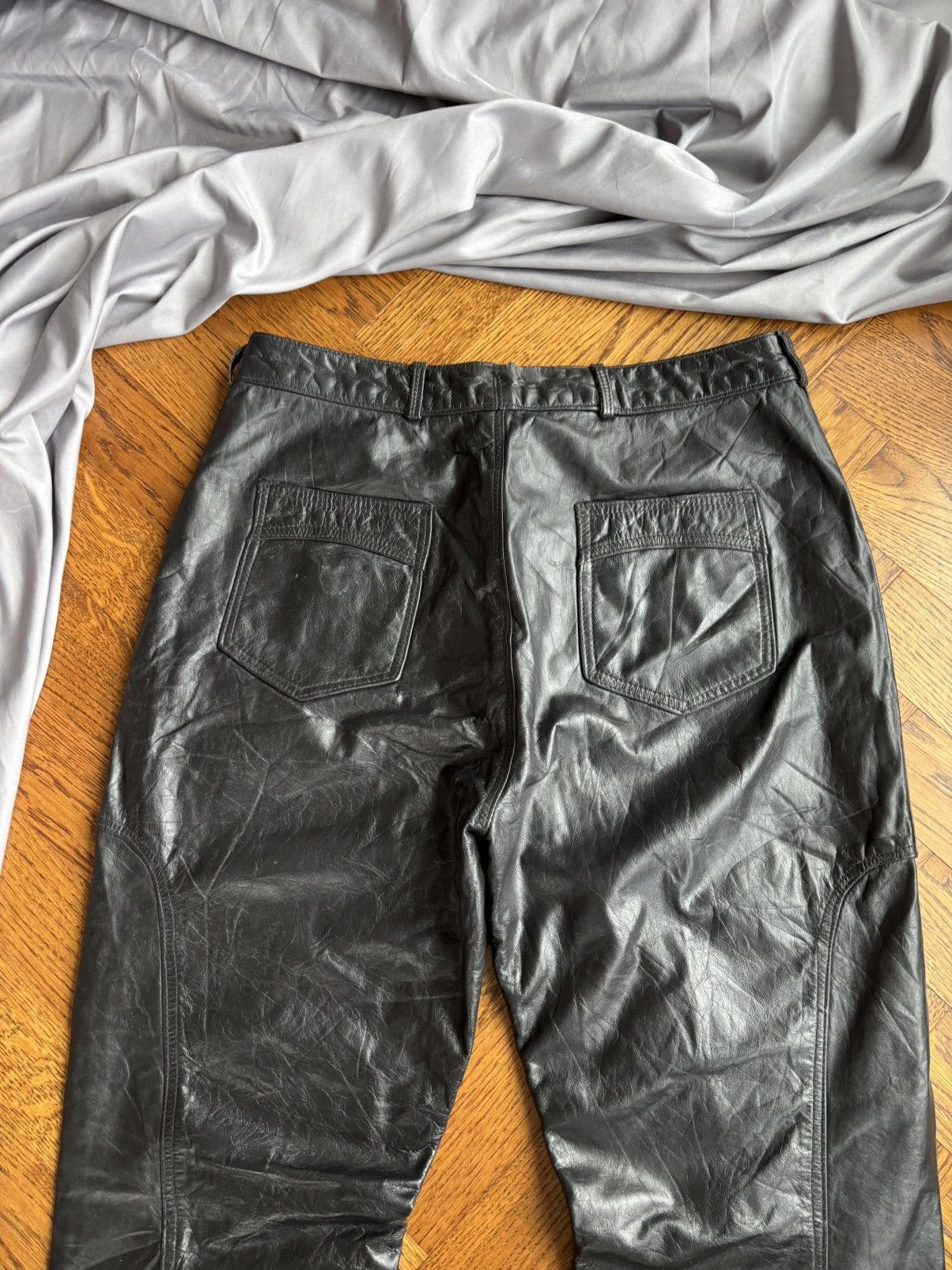 Schott × Vintage Vintage Brimaco Leather Pants 1960s British Cycle Acme Moto Size US 31 - 14 Thumbnail