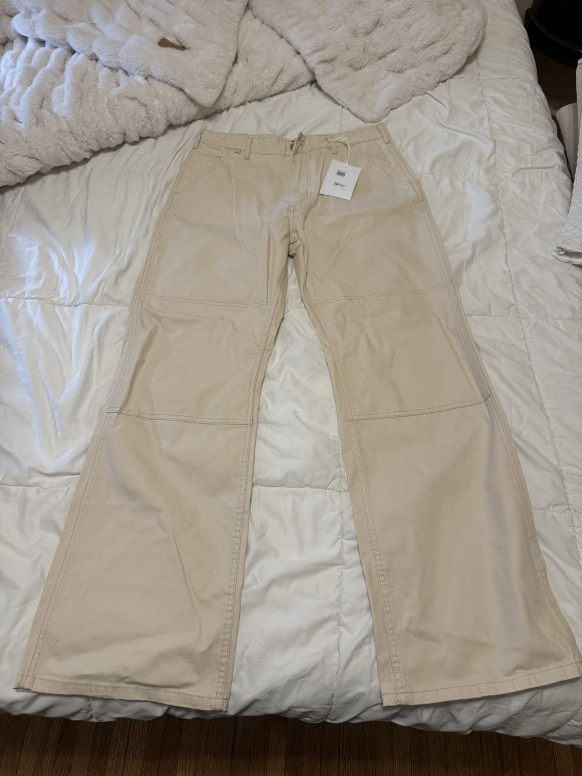 Acne Studios Acne Studios Paneled Cotton Canvas Trousers Size US 32 / EU 48 - 1 Thumbnail