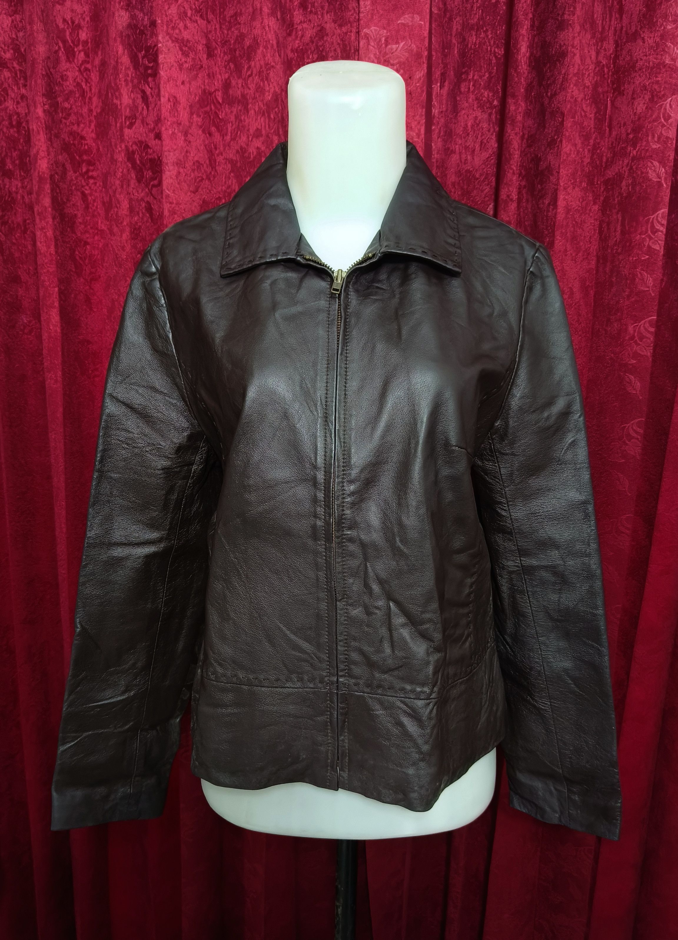 Other Vintage Y2K KETTY Women's Sheepskin Black Leather Jacket Size M / US 6-8 / IT 42-44 - 7 Thumbnail