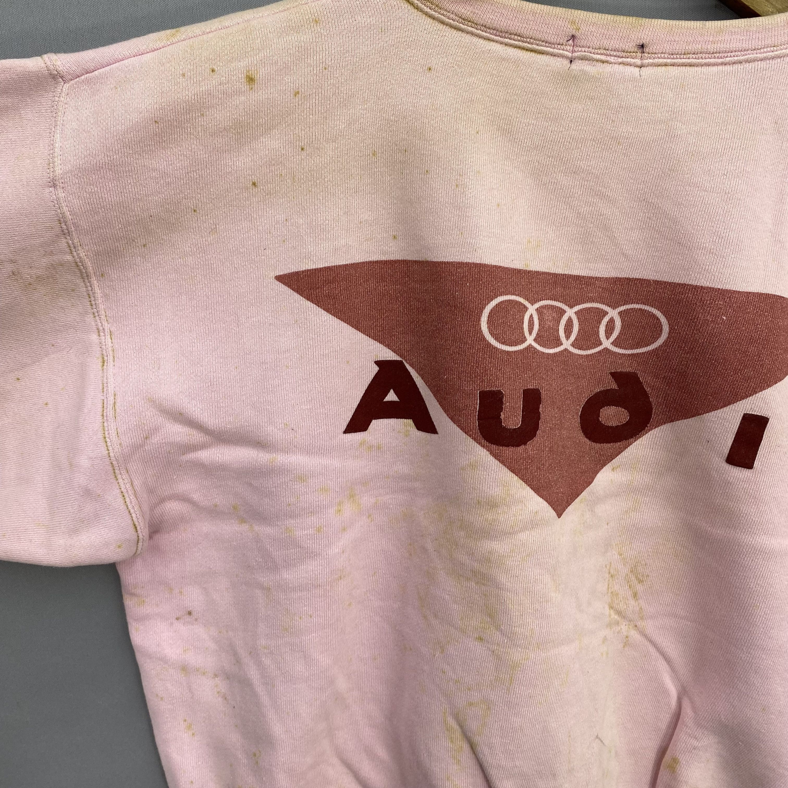 Vintage Vintage 80s Dirty Audi Motorsport Sweater Rally Car Racing Size US M / EU 48-50 / 2 - 12 Thumbnail
