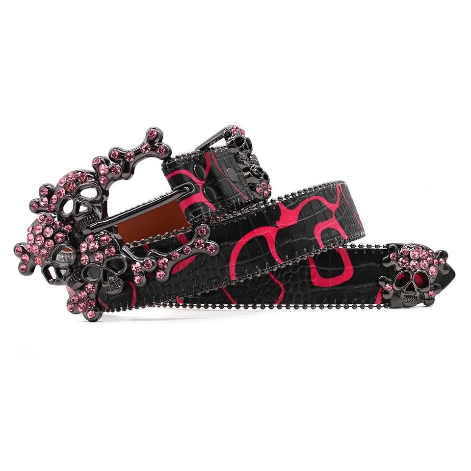 Japanese Brand Red skull belt Size ONE SIZE - 3 Thumbnail
