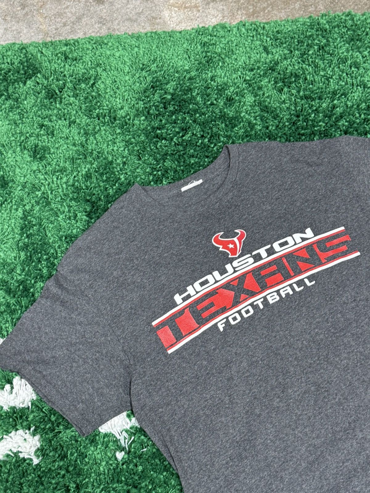 Vintage Vintage Houston Texas Logo Texans NFL Football Tee Shirt Size US M / EU 48-50 / 2 - 2 Thumbnail