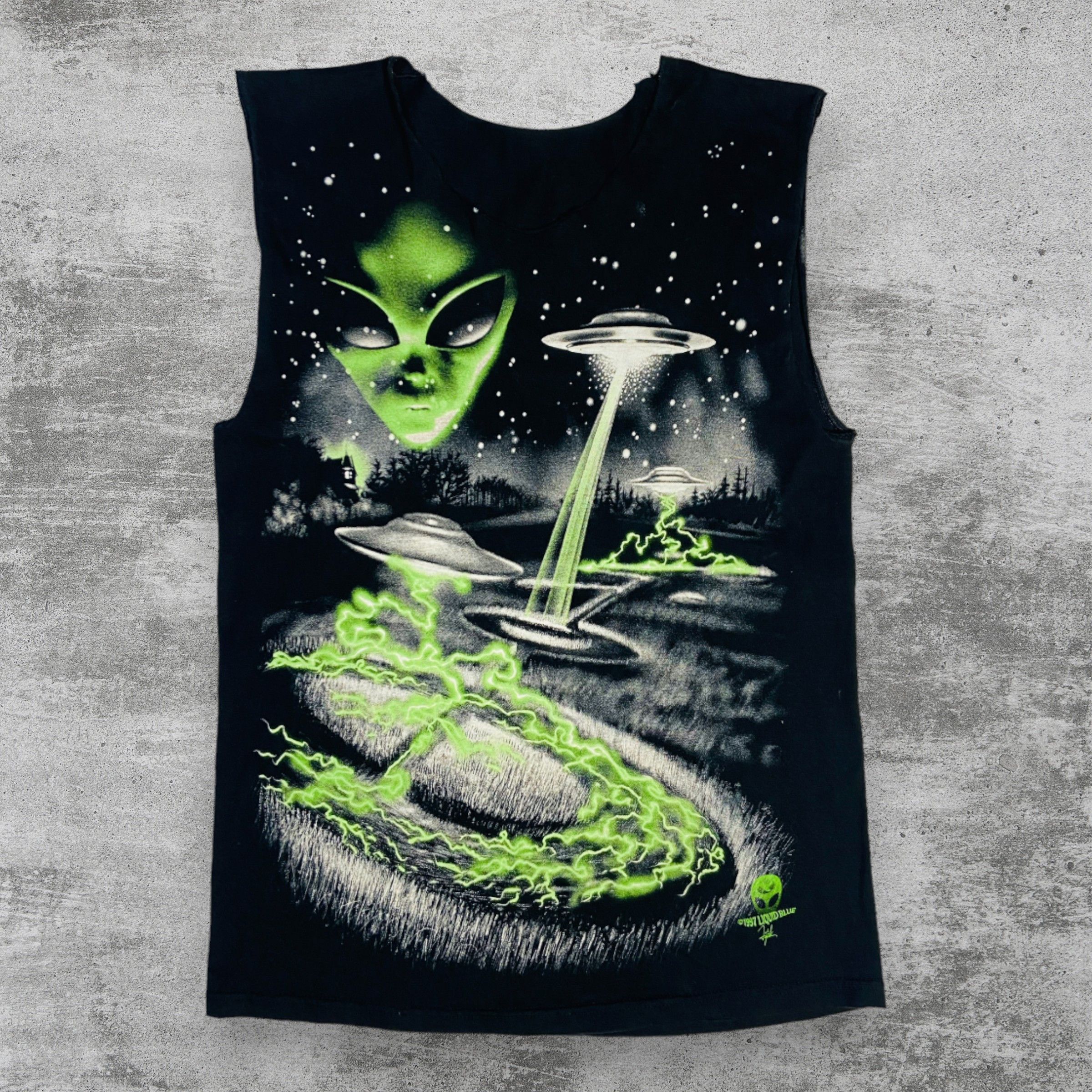 Liquid Blue 1997 LIQUID BLUE GLOW IN THE DARK TANK TOP - № 49 Size US L / EU 52-54 / 3 - 1 Thumbnail