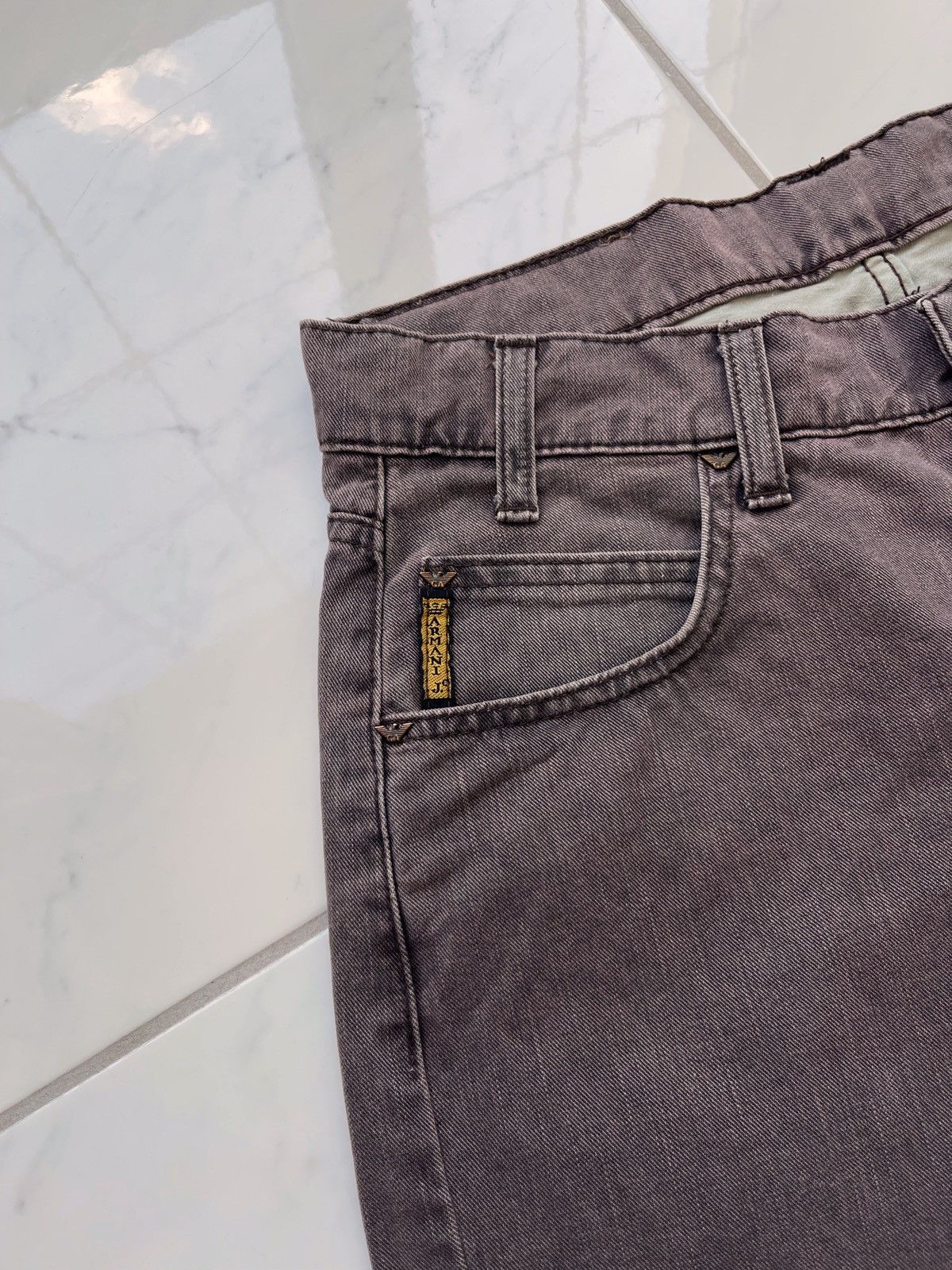 Armani × Giorgio Armani × Vintage Vintage Y2k Armani Jeans Metal Logo Size US 30 / EU 46 - 7 Thumbnail
