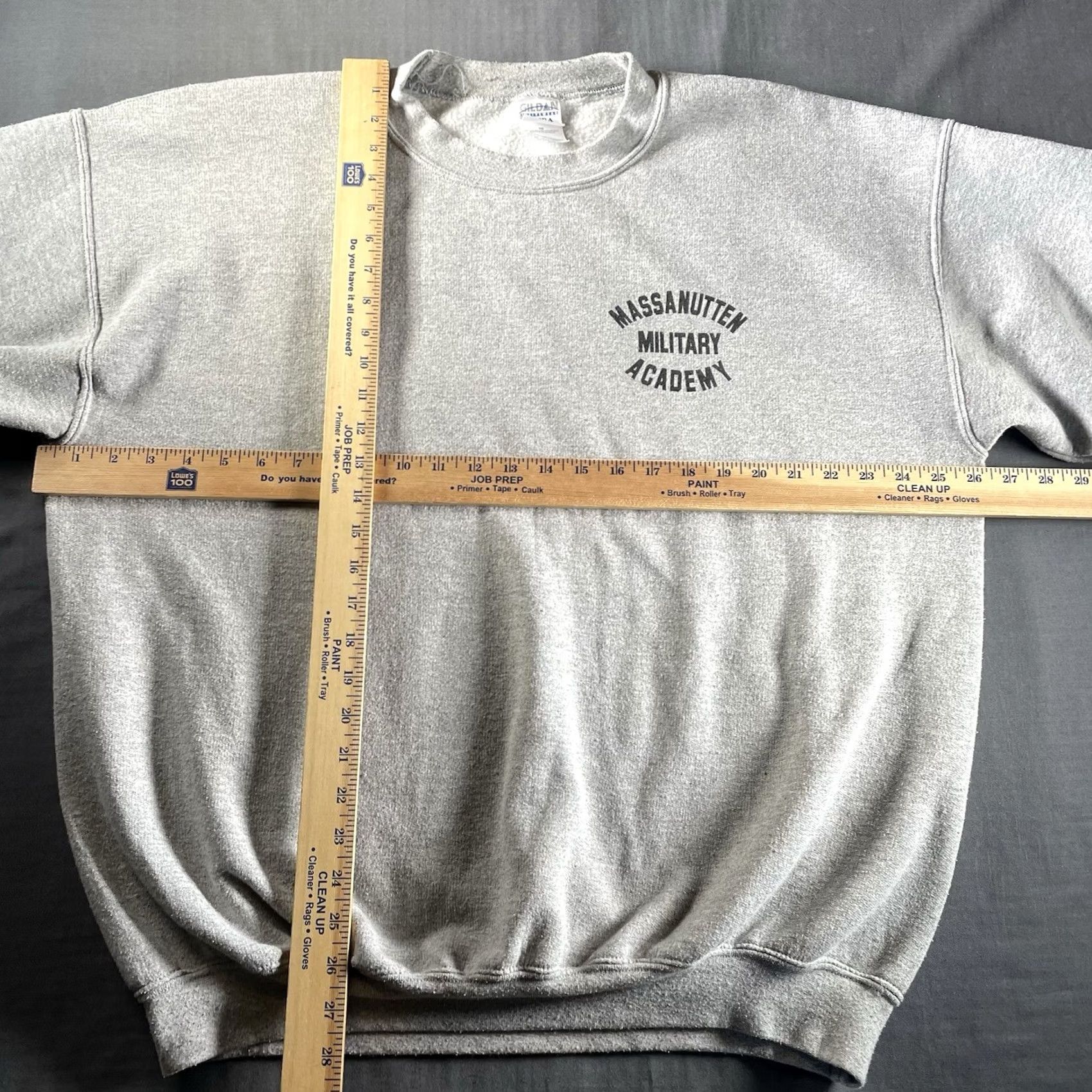 Gildan VINTAGE Massanutten Military Academy Sweatshirt Mens XL Gray Crewneck Gildan Size US XL / EU 56 / 4 - 4 Thumbnail