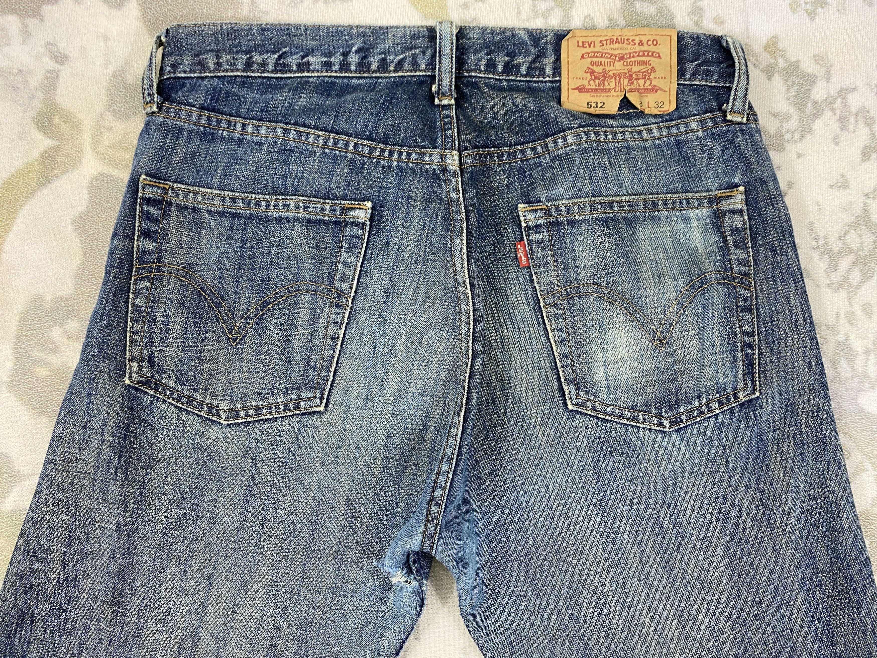 Levi's Dirty Blue Vintage Levi's 532 Denim 33x32.5 -JN835 Size US 33 - 4 Thumbnail