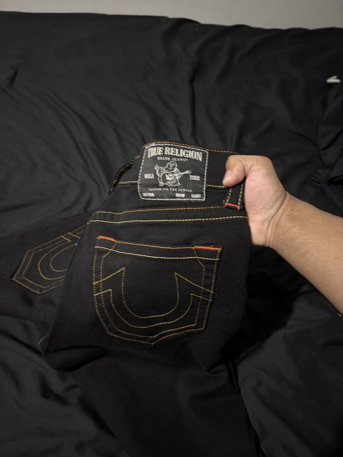 True Religion True religion orange stitching denim Size US 30 / EU 46 - 3 Thumbnail