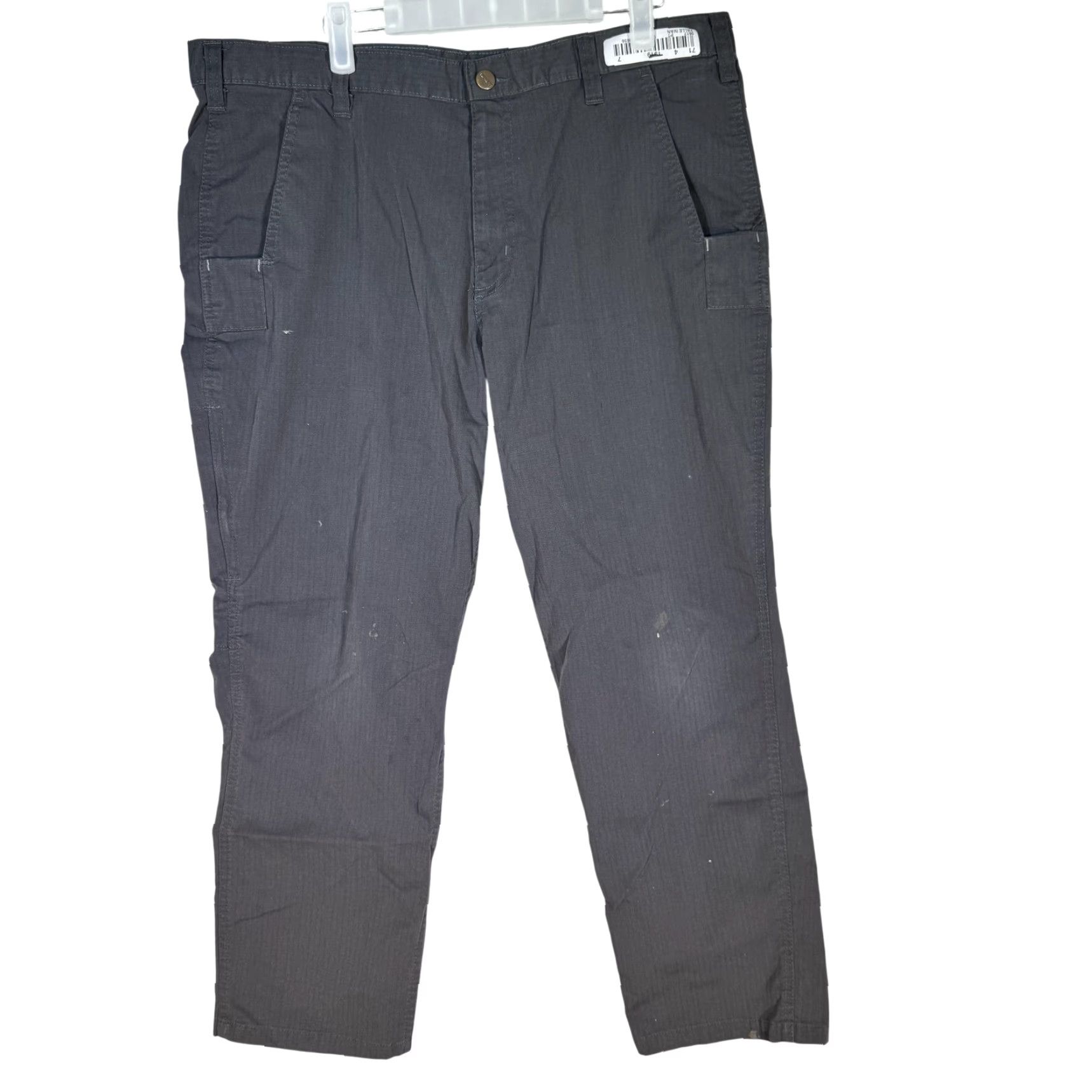 Carhartt Carhartt Pants Mens 36x28 Gray Relaxed Fit Ripstop Workwear Utility Heavy Duty Pants Size US 36 / EU 52 - 2 Thumbnail