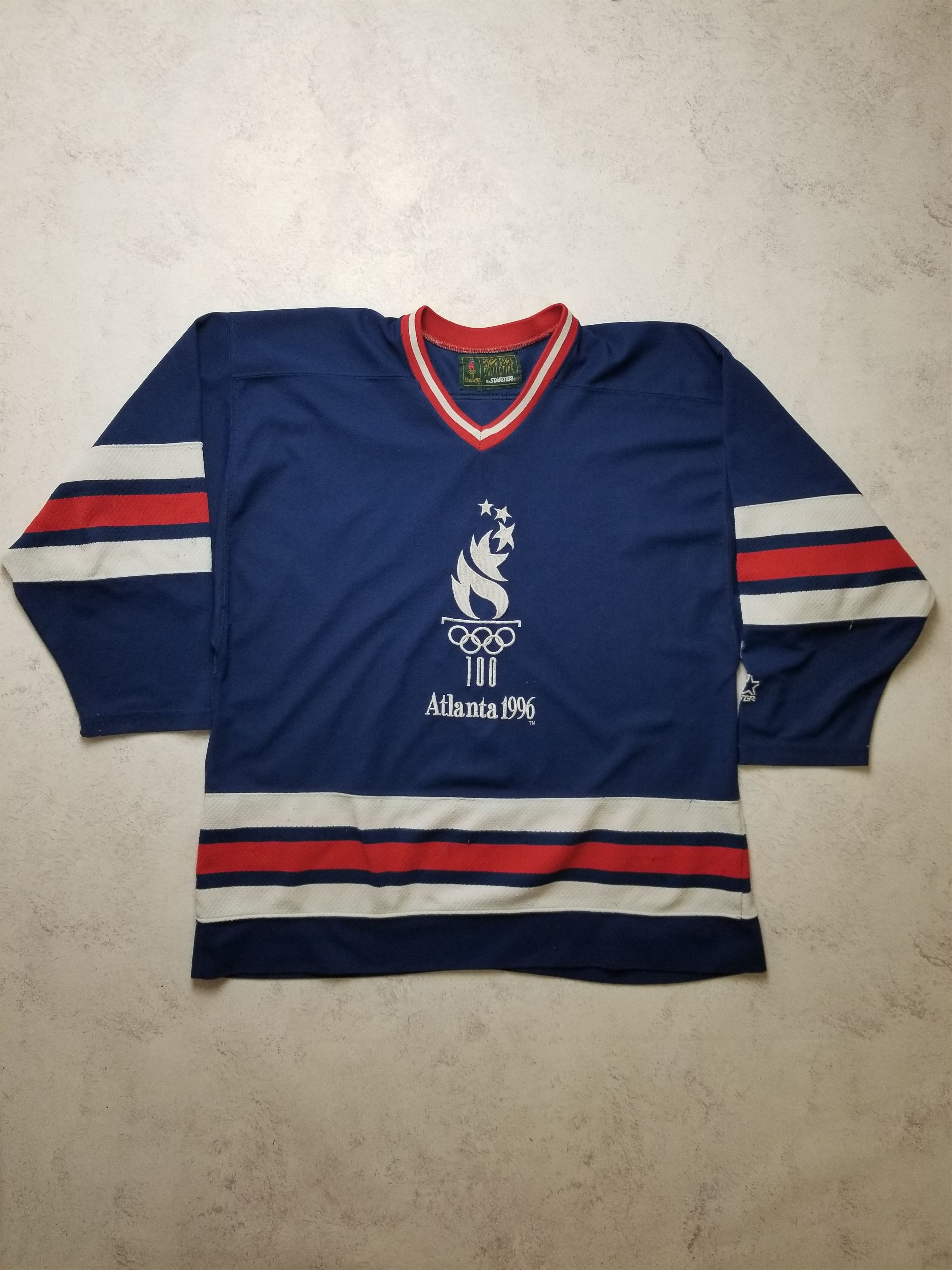 Starter 1996 Atlanta Olympics Hockey Jersey Vintage Starter RARE Size US L / EU 52-54 / 3 - 1 Thumbnail