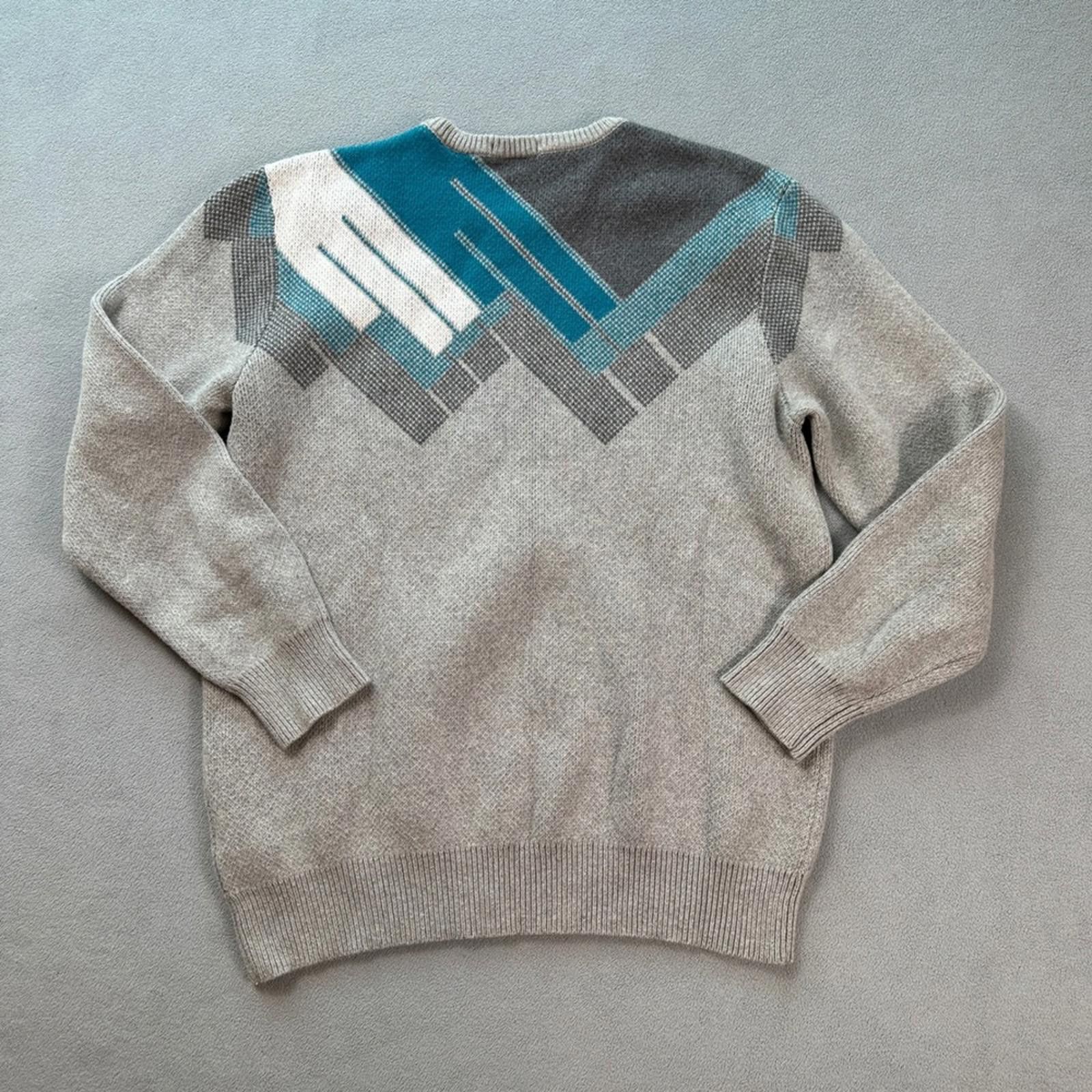 Timberland Timberland Mens Crew Neck Sweater XL Slim Fit Geometric Size US XL / EU 56 / 4 - 3 Thumbnail